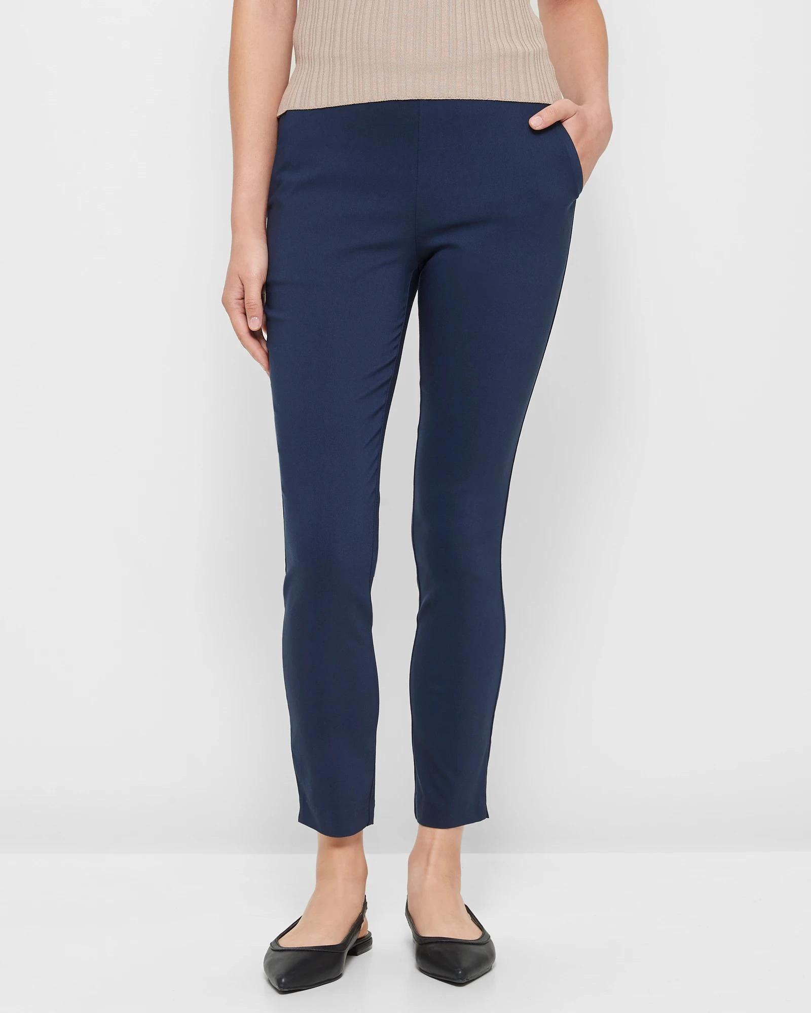 2 Preview Carrie Bengaline Ankle Length Pants FRENCH NAVY, 2 of 5