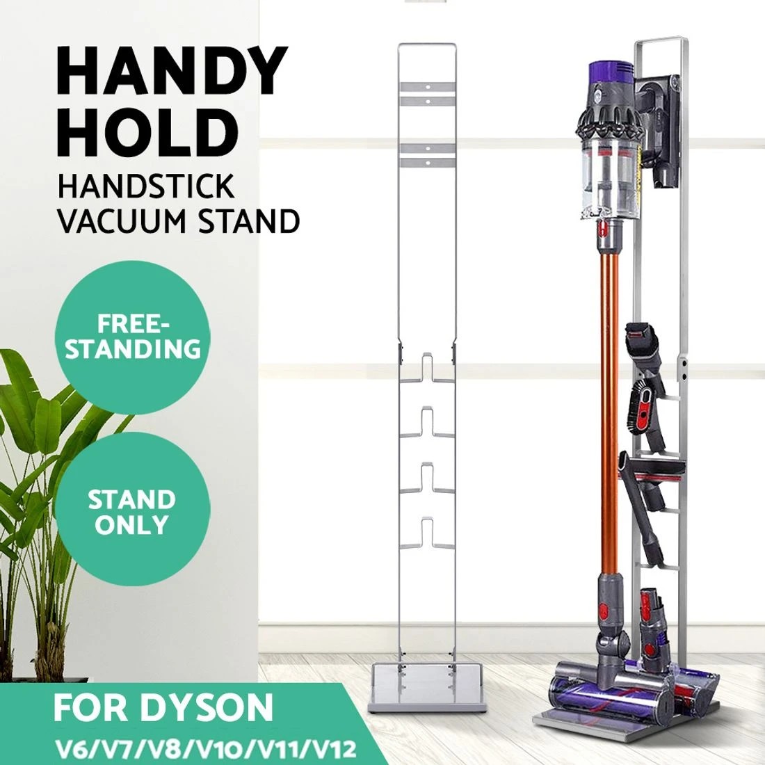 3 Artiss Freestanding Dyson Vacuum Cleaner Stand for V6 7 8 10 11 - Grey, 3 of 6