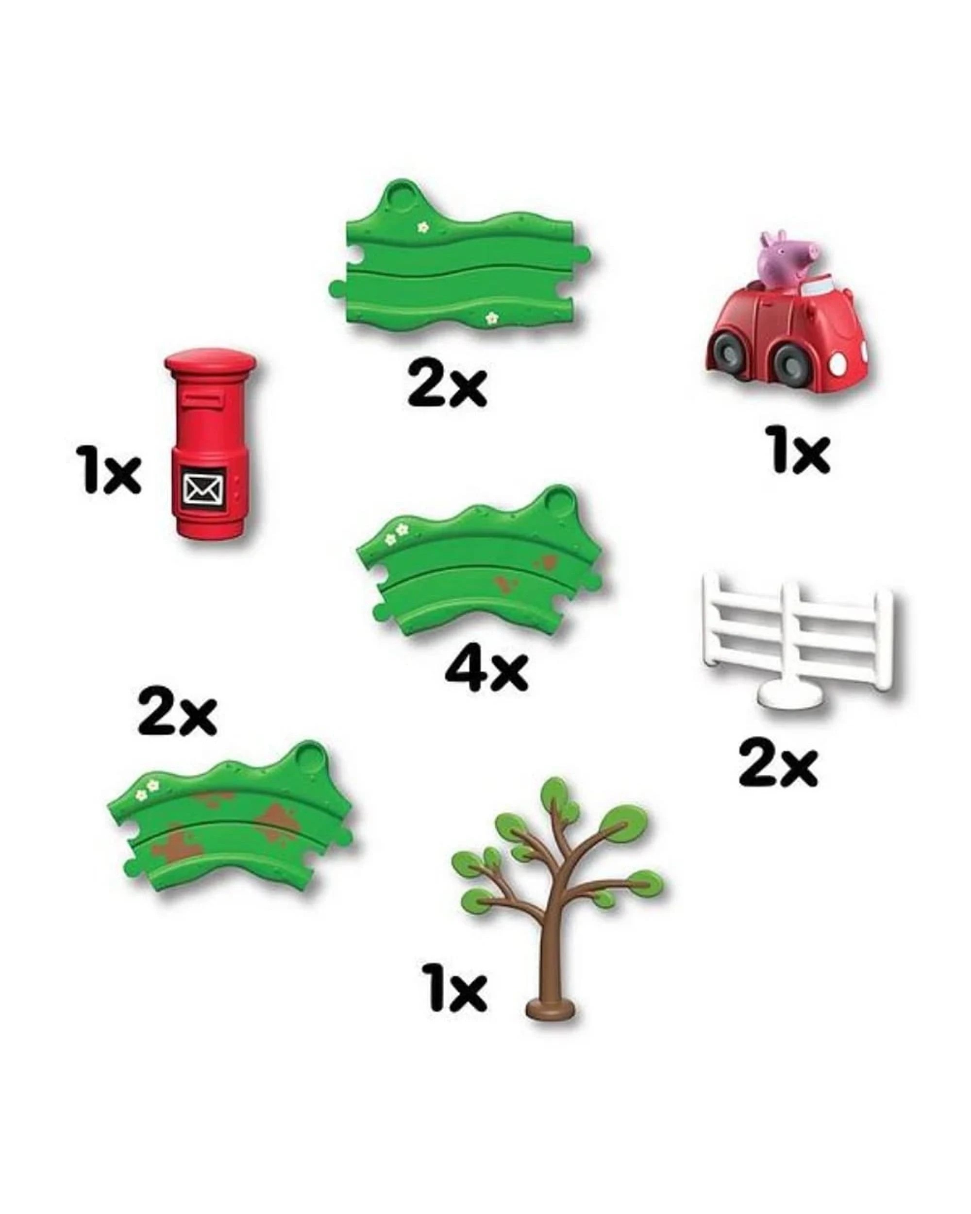 4 Peppa Pig Whizz Around Peppa's Little Red Car Set, 4 of 5