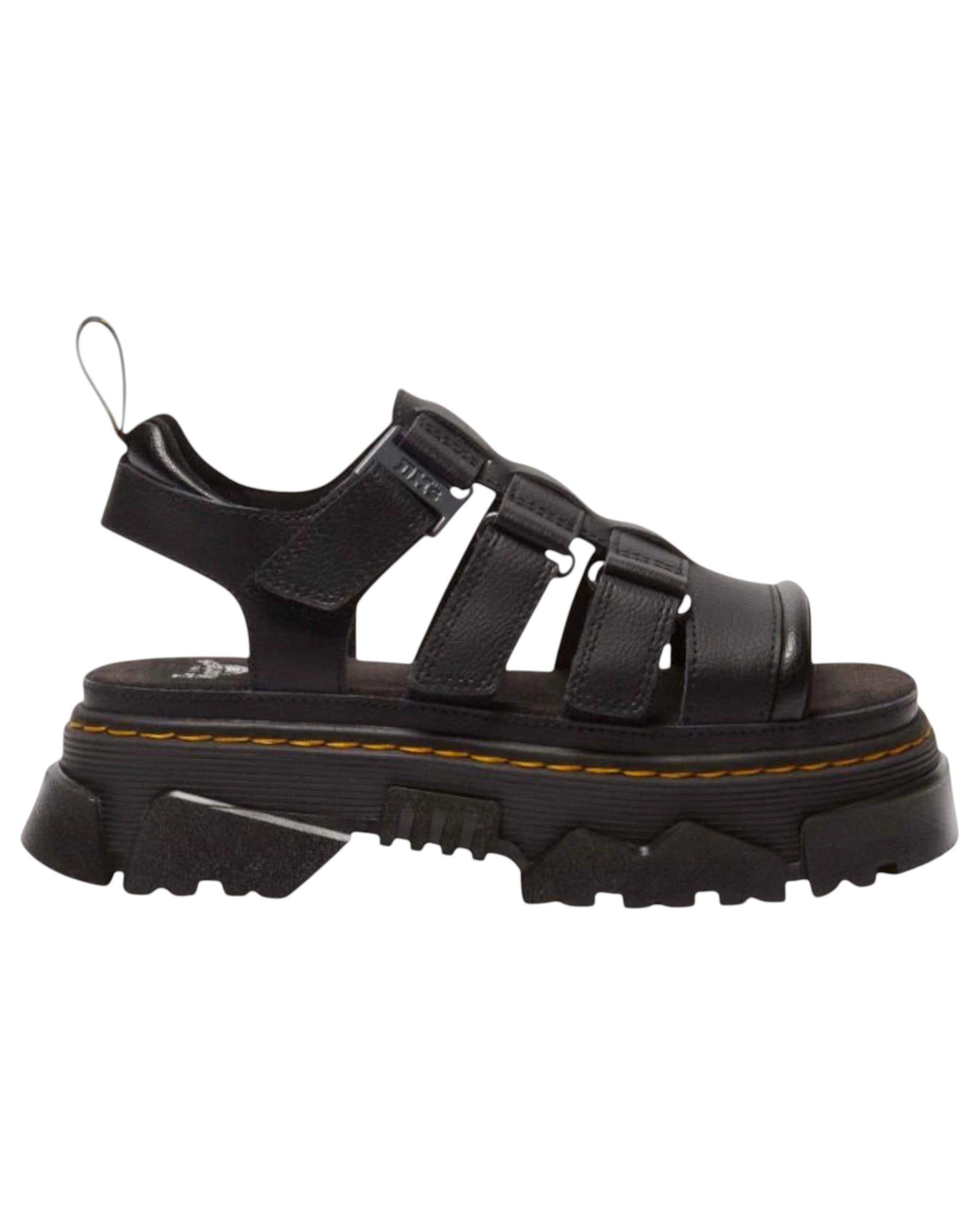 4 Dr. Martens Womens Mattison 3 Strap Athena Sandals BLACK ATHENA, 4 of 9