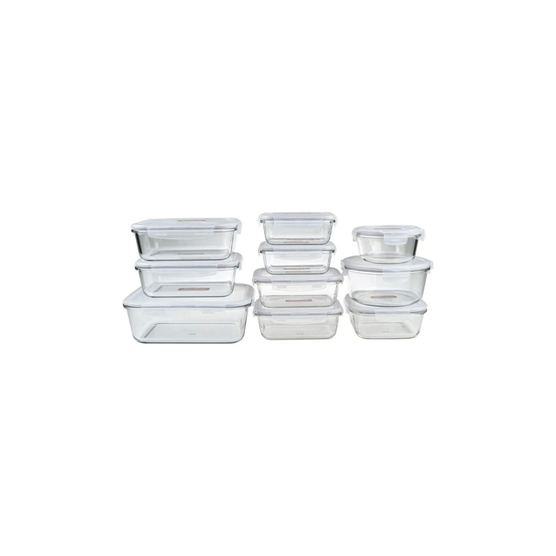 5 10pc Locknlock Oven Glass Gift Set Boroseal Heat Resistant Storage Containers
 - Clear, 5 of 7