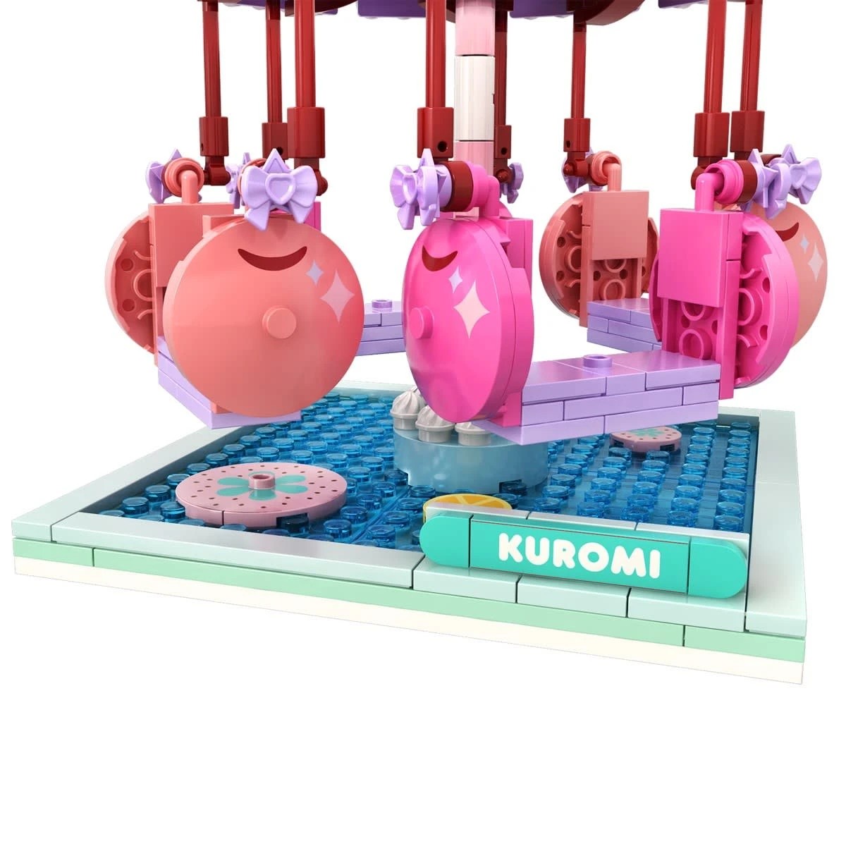 6 Hello Kitty and Friends YuMe Blocks: Summer Wunderland Series Kuromi Swing Ride, 6 of 7