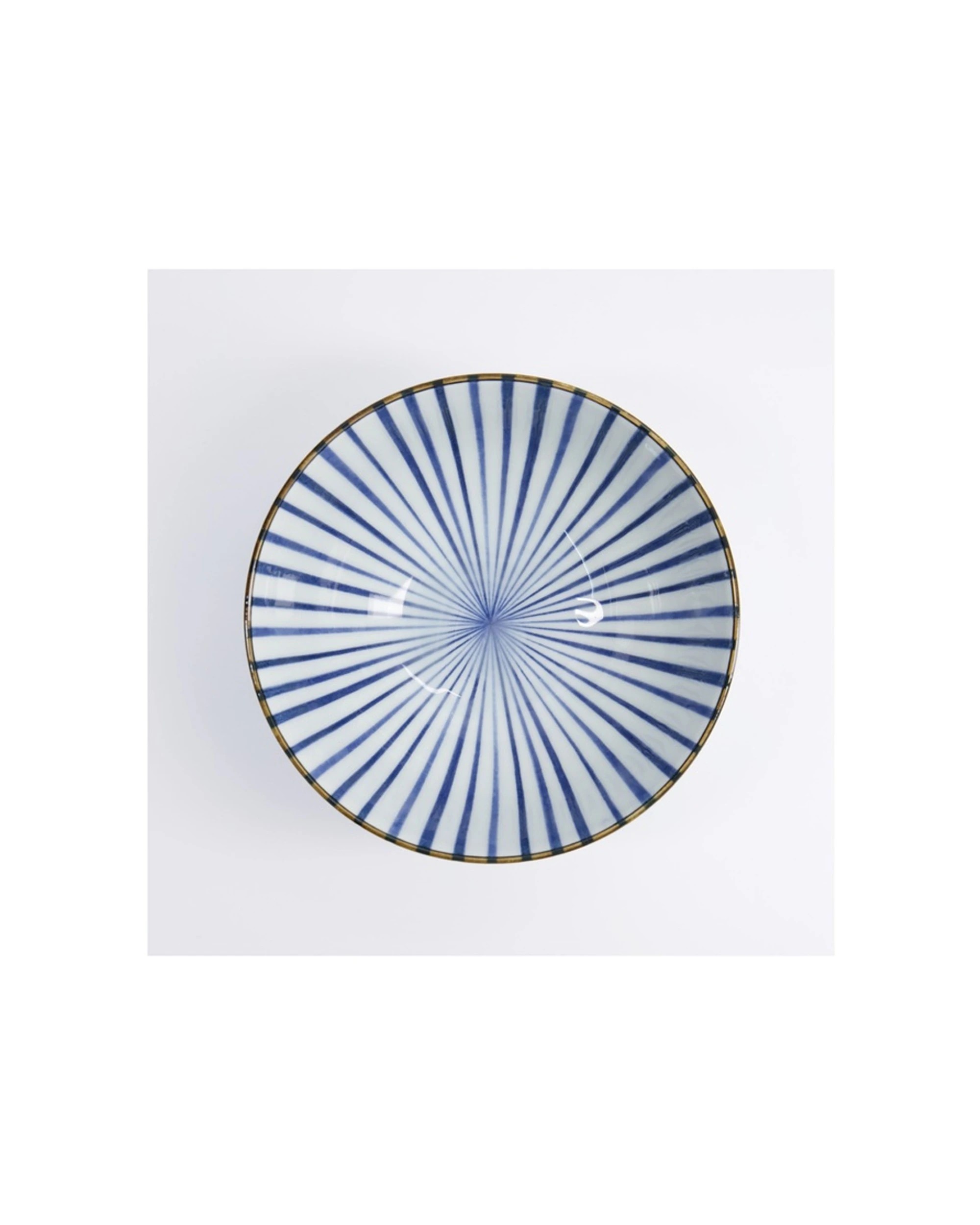 2 Tokyo Design Natsu Tokusa Ramen Bowl 18x9.5cm Porcelain Dishwasher Safe - Blue, 2 of 3
