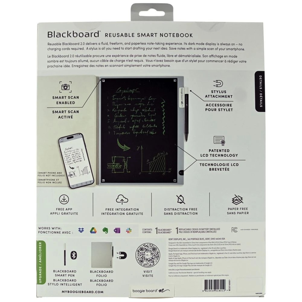 9 Boogie Board Blackboard™ 2.0 Smart Scan Reusable Notebook, 9 of 10
