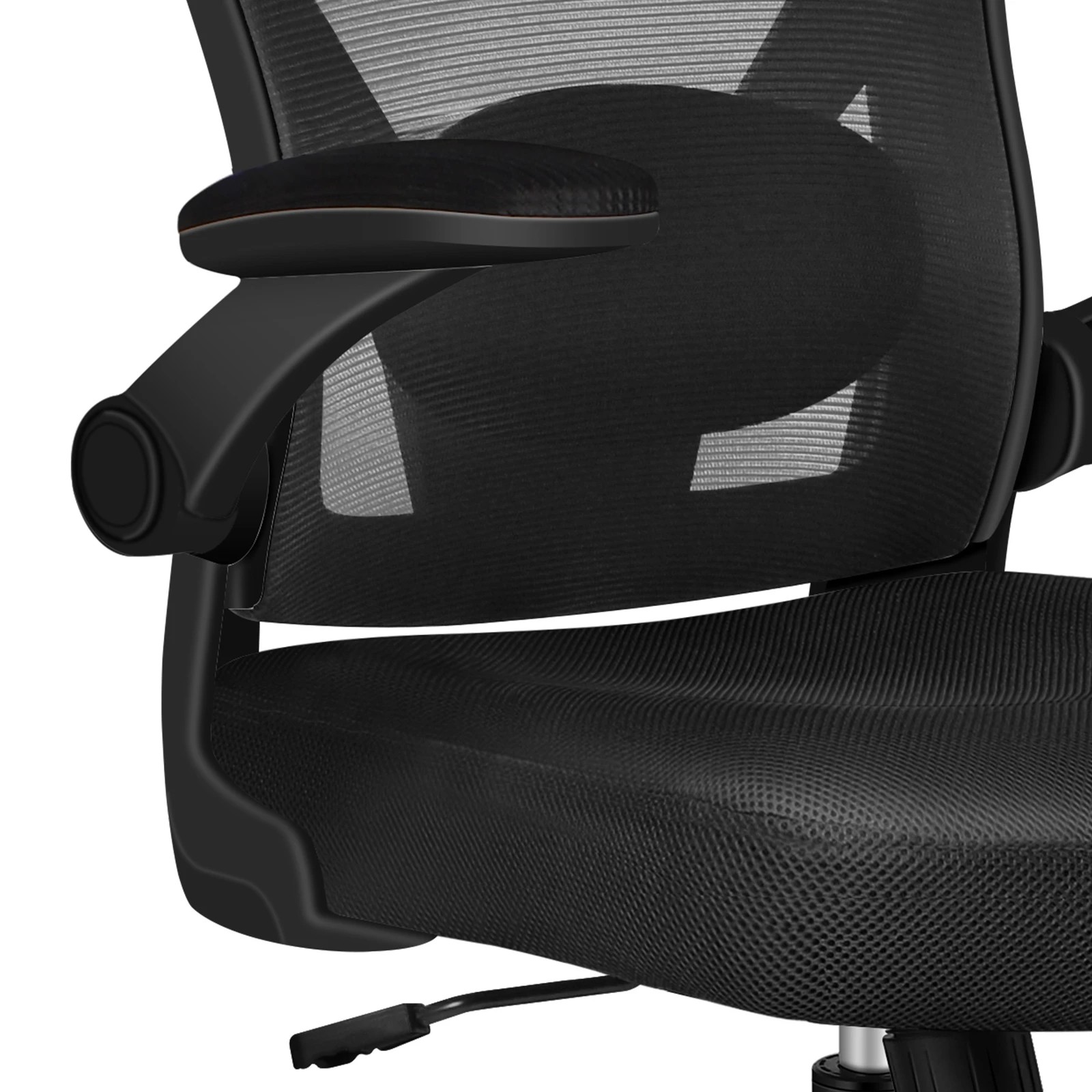9 Alfordson Mesh Office Chair Executive Computer Gaming Fabric Seat Tilt - Black, 9 of 10