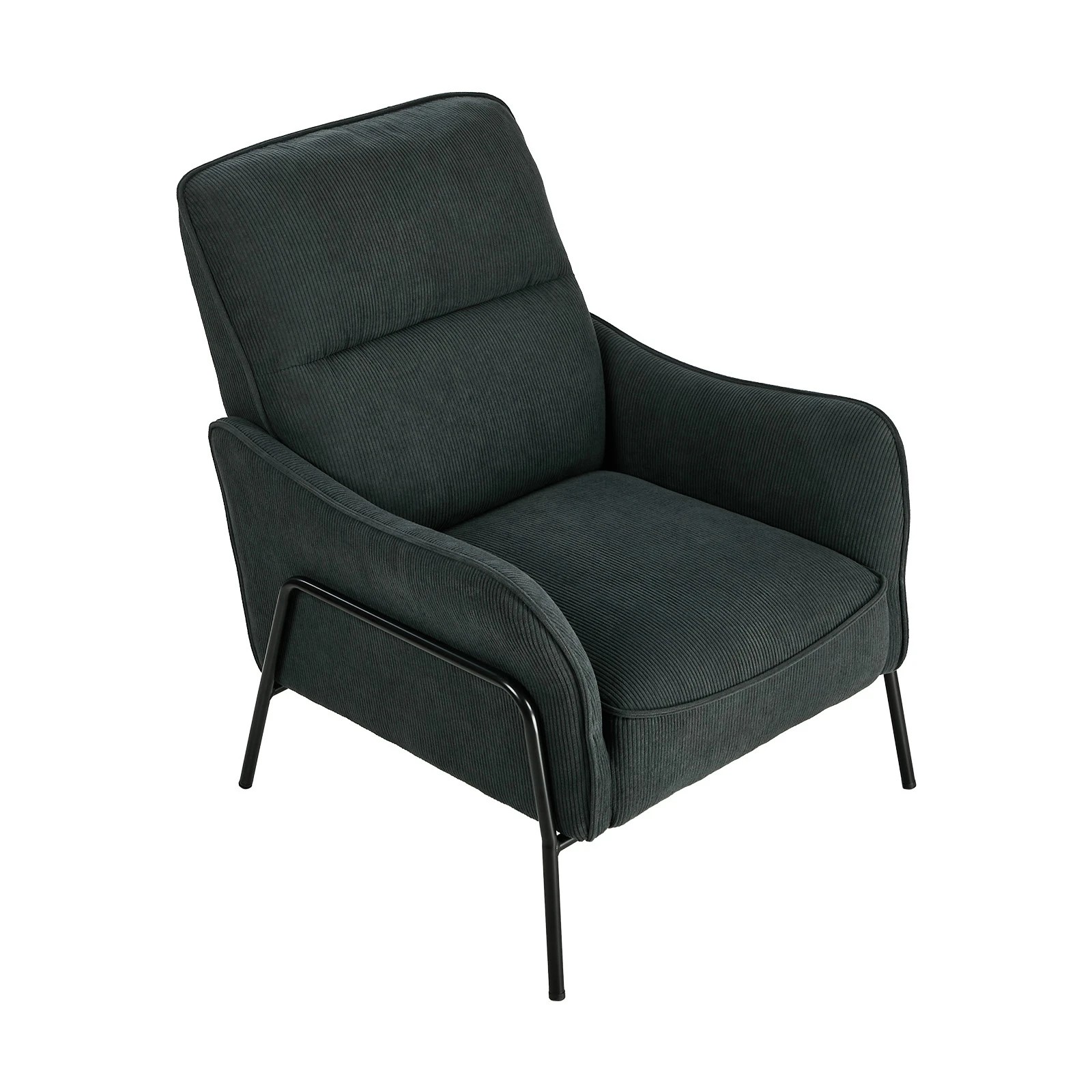 9 Oikiture 2x Armchair Chenille Fabric Lounge Chair Accent Chair - Grey, 9 of 9
