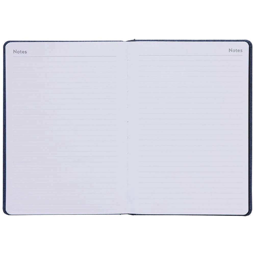 5 Otto A5 Recycled Week to View Undated Diary Navy, 5 of 6