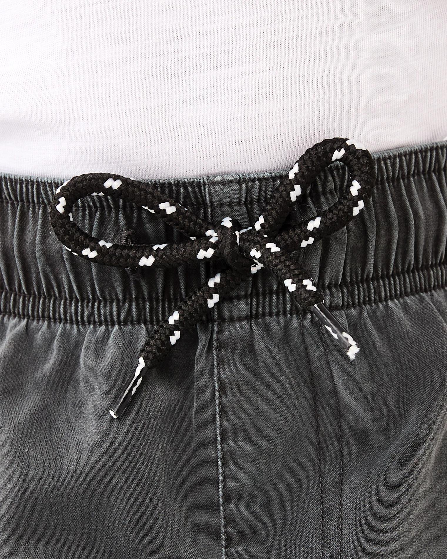 4 Washed Shorts Black, 4 of 6