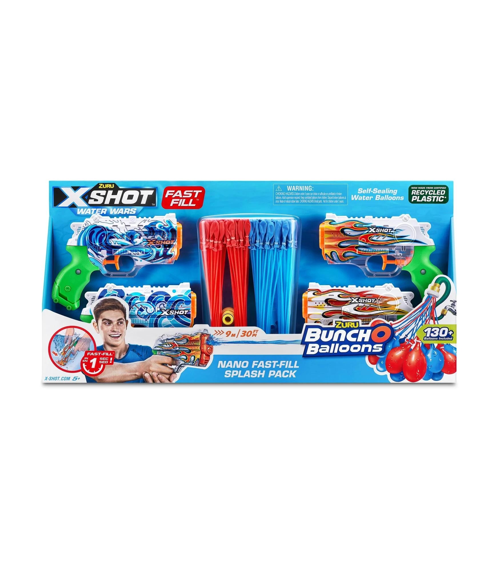 1 Bunch O Balloons Nano Fast Fill Splash pack - Multi, 1 of 10