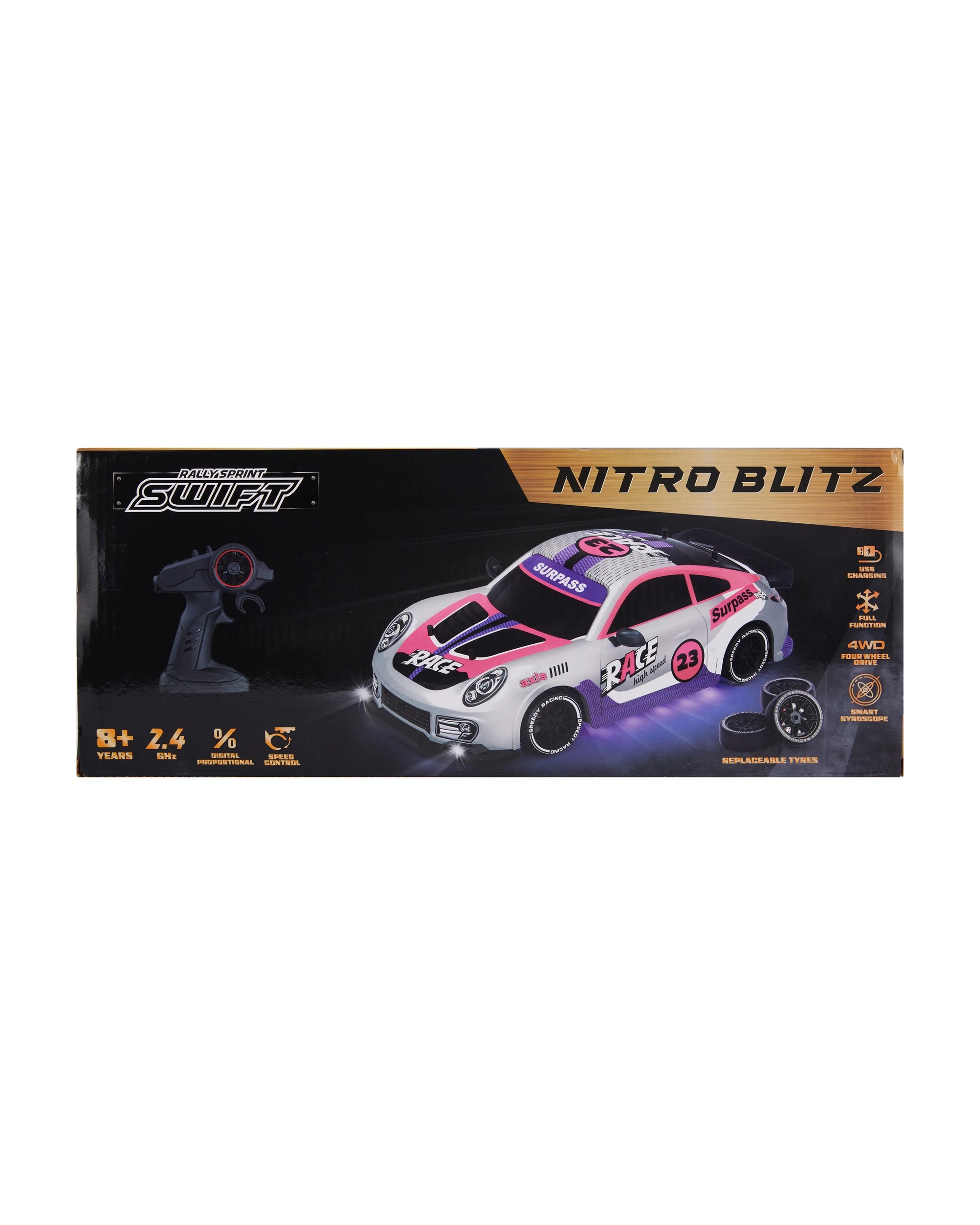 10 RC Rally Sprint Swift: Nitro Blitz Car, 10 of 10