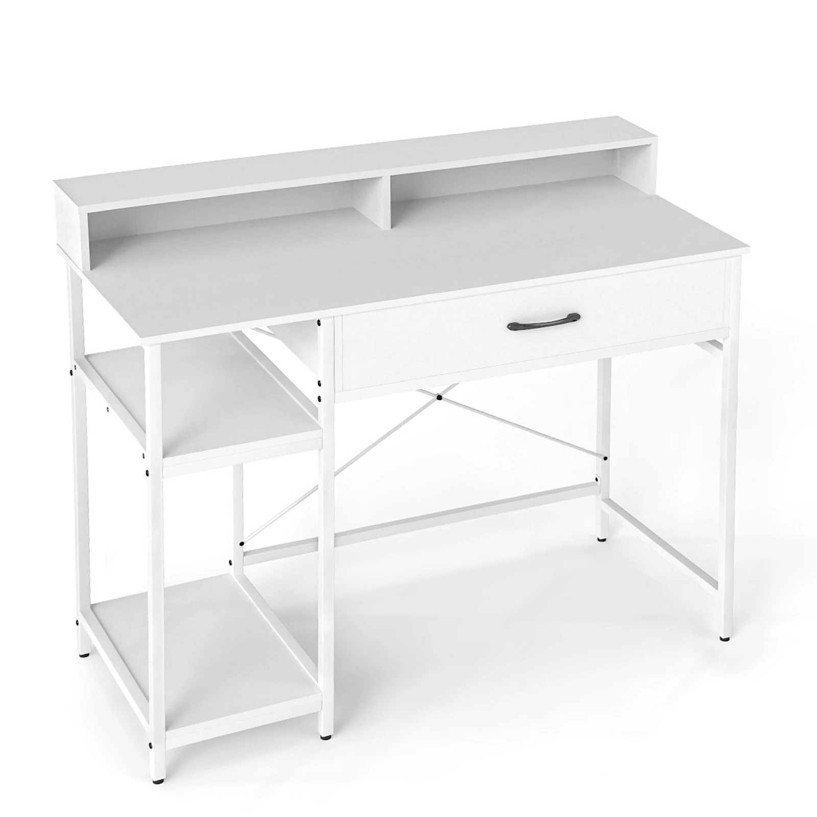 1 Costway Computer Desk Writing Table Home Office Workstation w/Drawer, 1 of 4