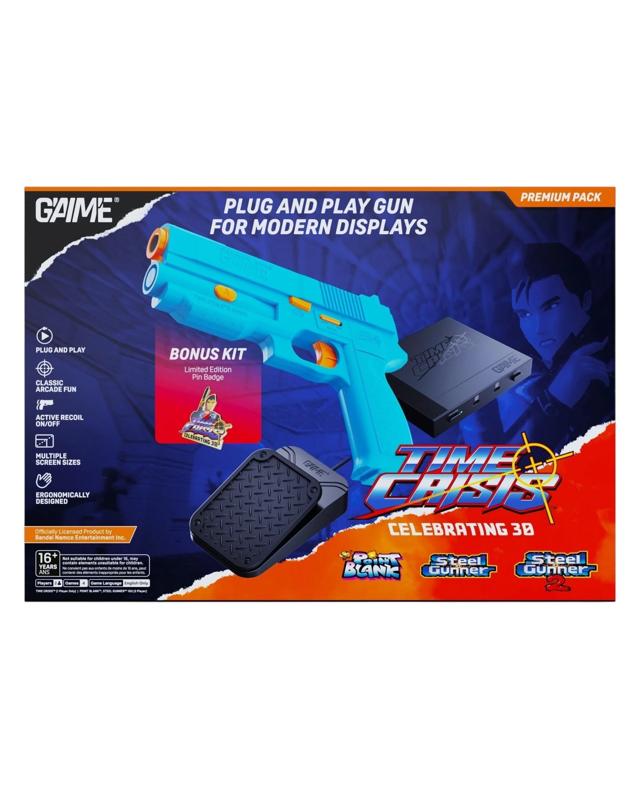 G'AIM'E Time Crisis Gun Controller Set for Modern TVs - 1 Gun Premium Pack - 