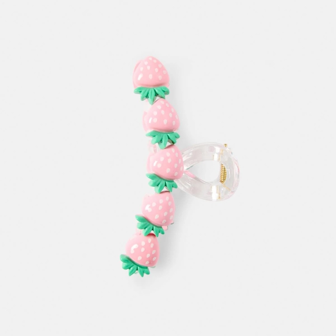 1 Pink Strawberry Claw Hair Clip, 1 of 4