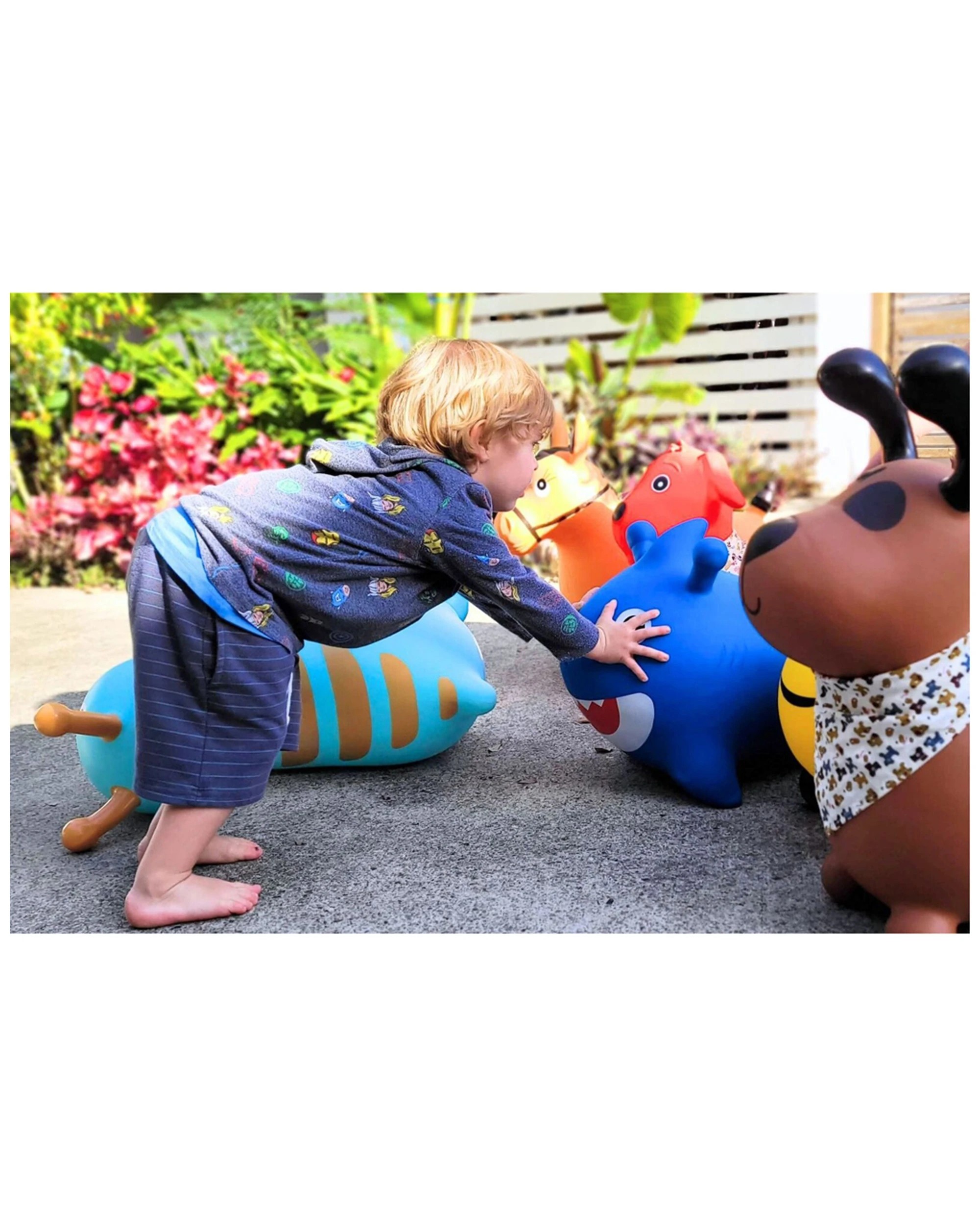 6 Kaper Kidz Bouncy Rider Pudding The Dog Kids Ride On Toy 12 Months Plus - Brown, 6 of 9