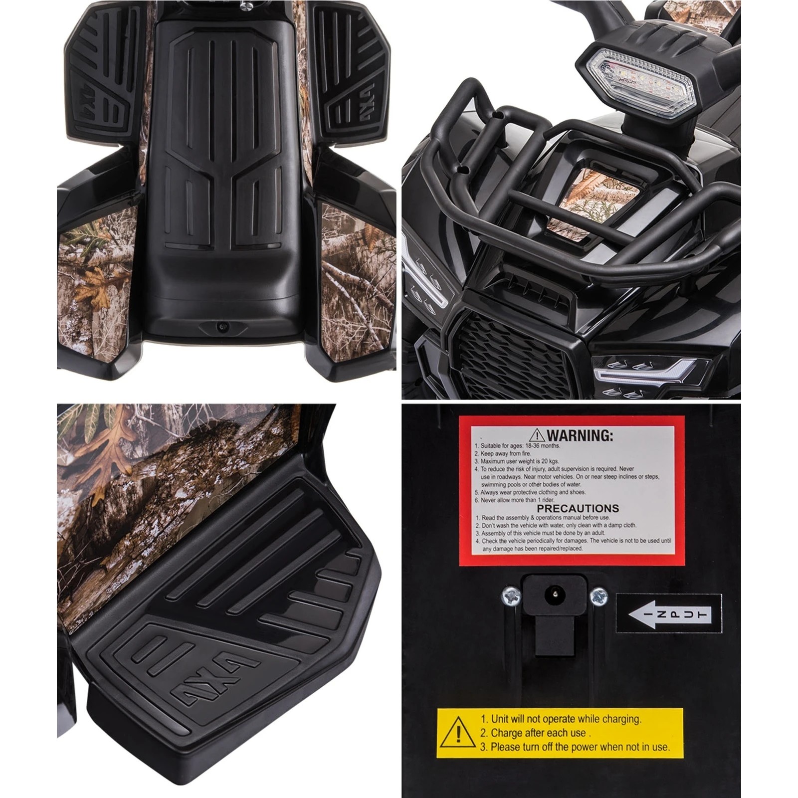 5 Mazam Ride On Car Electric Atv Bike Vehicle For Toddlers Kids Rechargeable
 - Black, 5 of 10