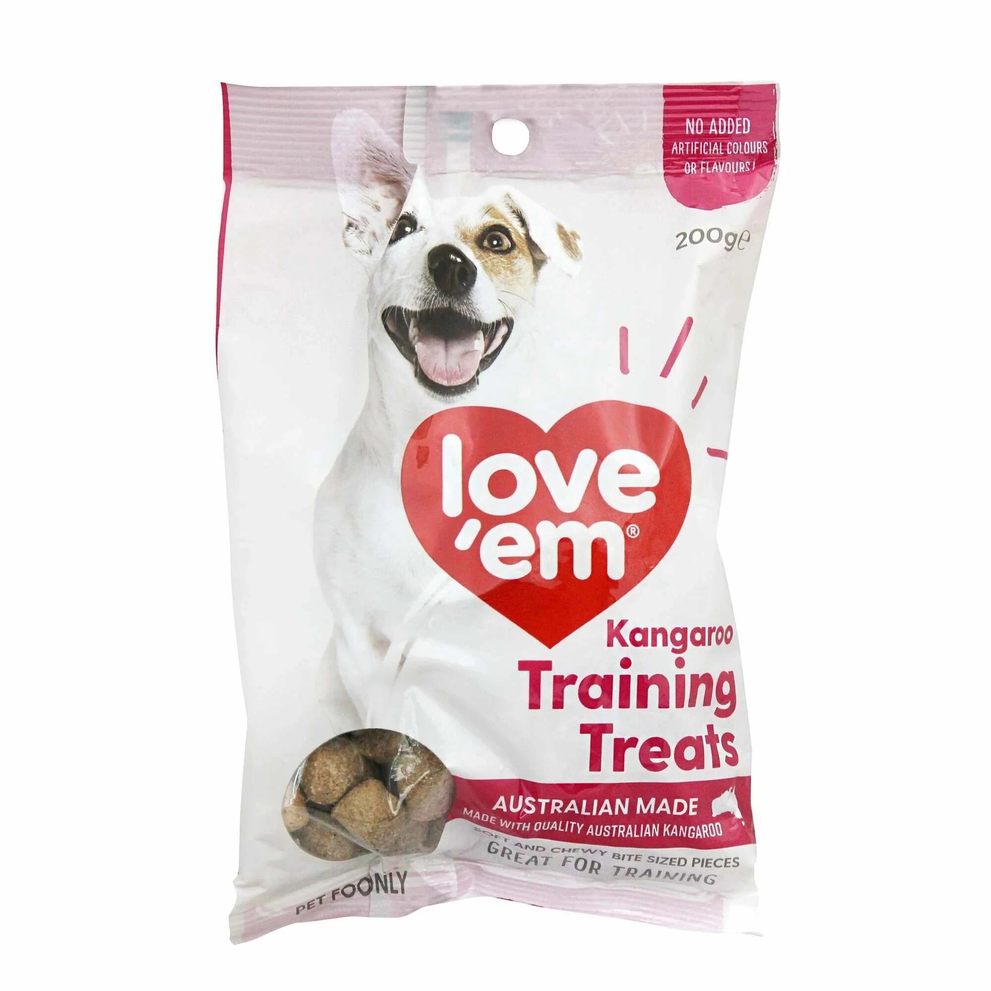 1 Love Em Kangaroo Training Treats 200g 5pk, 1 of 2