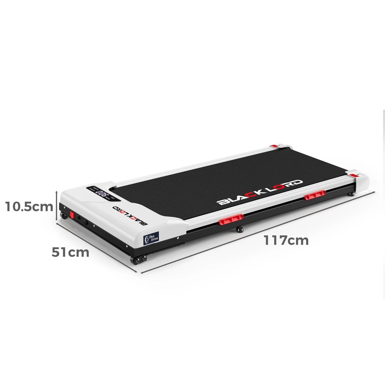 3 Black Lord Treadmill Electric Walking Pad Incline Gym Brushless Motor - White, 3 of 10