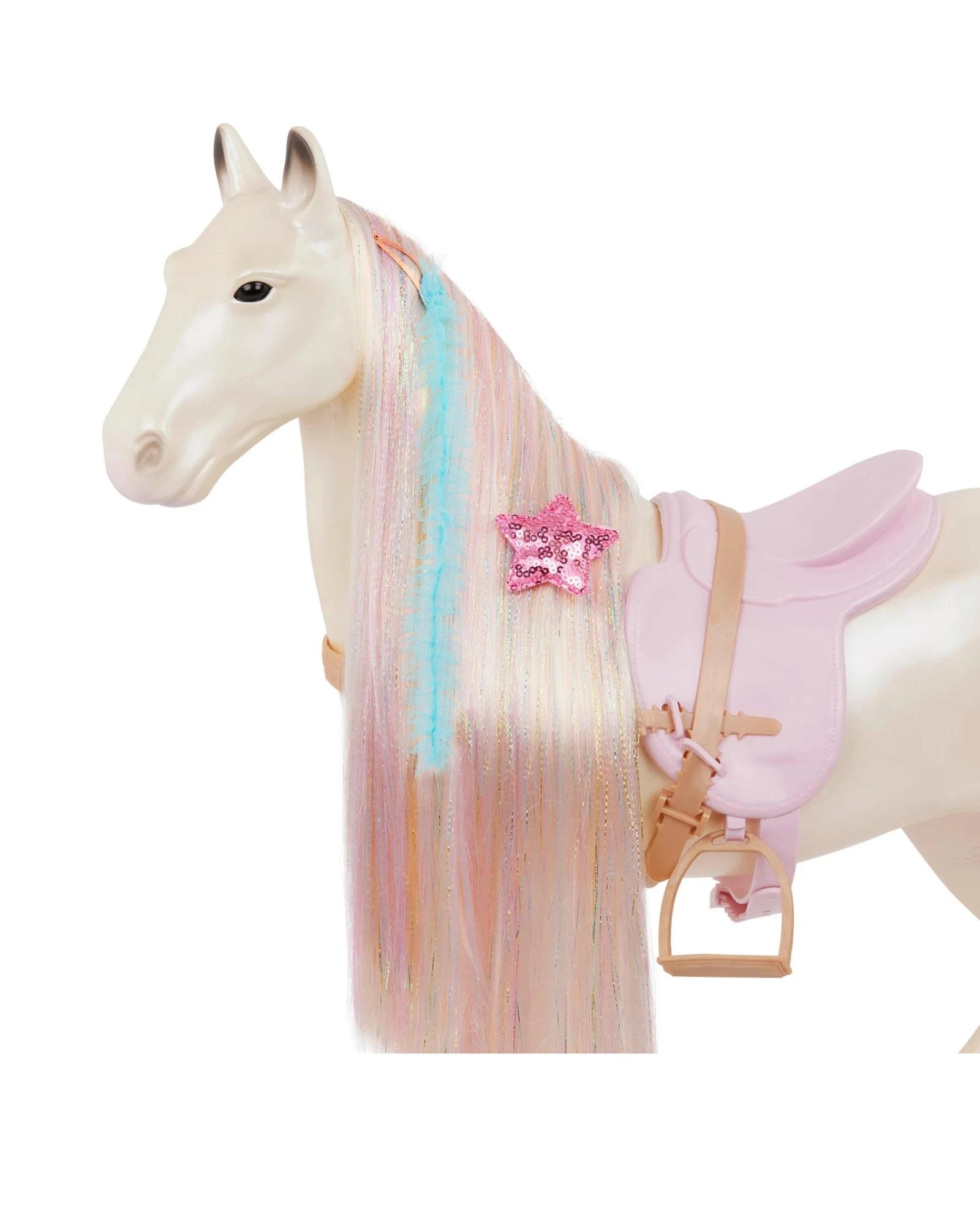 4 Our Generation Enchanting Horse 20-inch Toy Horse with Ultra-Long Rainbow Hair - Multi, 4 of 9