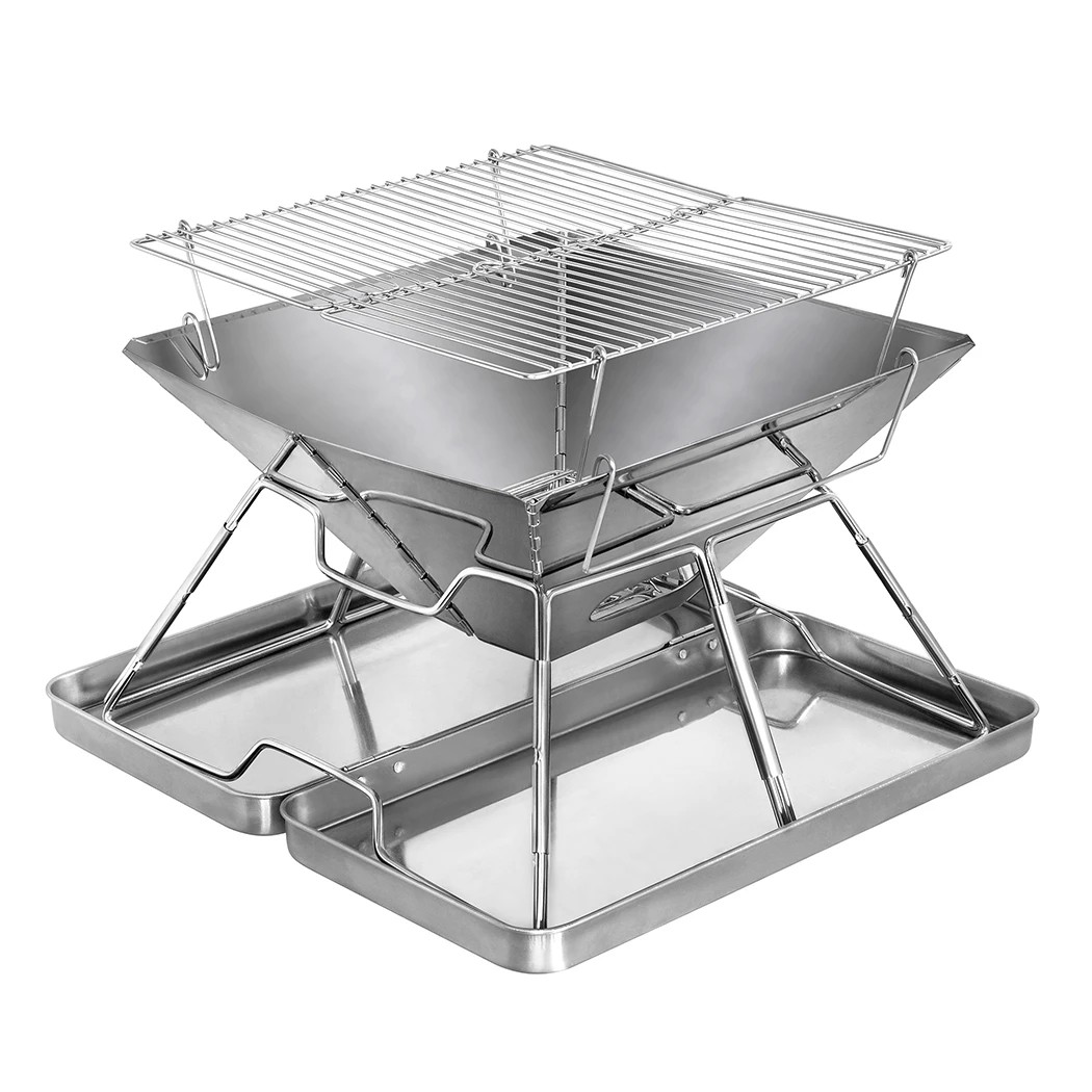 2 Traderight Moyasu BBQ Grill Fire Pit Smoker with Storage Bag, 2 of 8