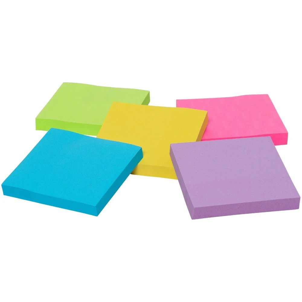 4 J.Burrows Stick-It Notes 76x76mm Assorted Ultra 5 Pack, 4 of 4