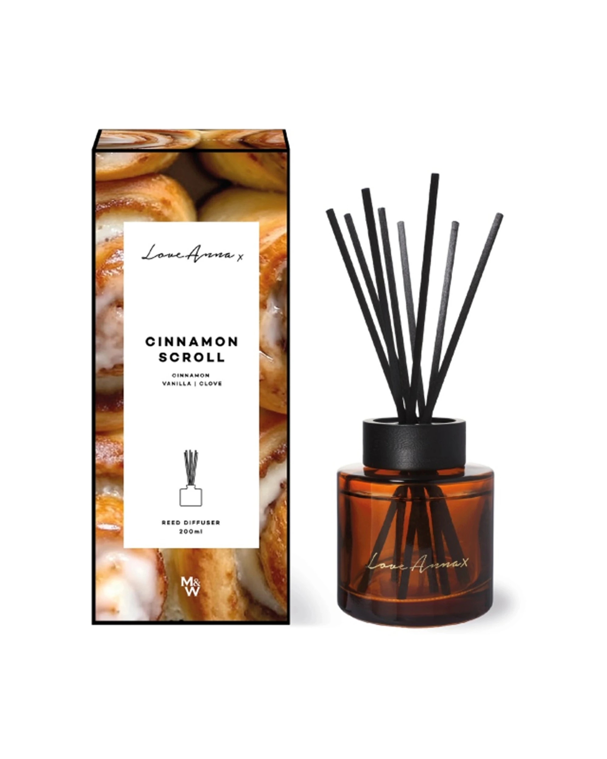 1 Love Anna X Kitchen Delights Reed Diffuser Cinnamon Scroll Home Fragrance 200ml - Brown, 1 of 2