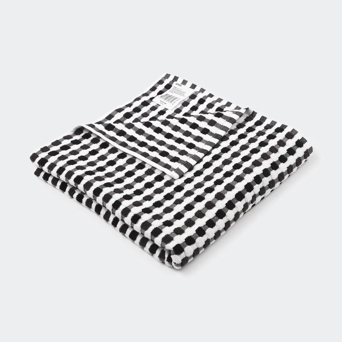 1 Monochrome Popcorn Bath Towel, 1 of 6