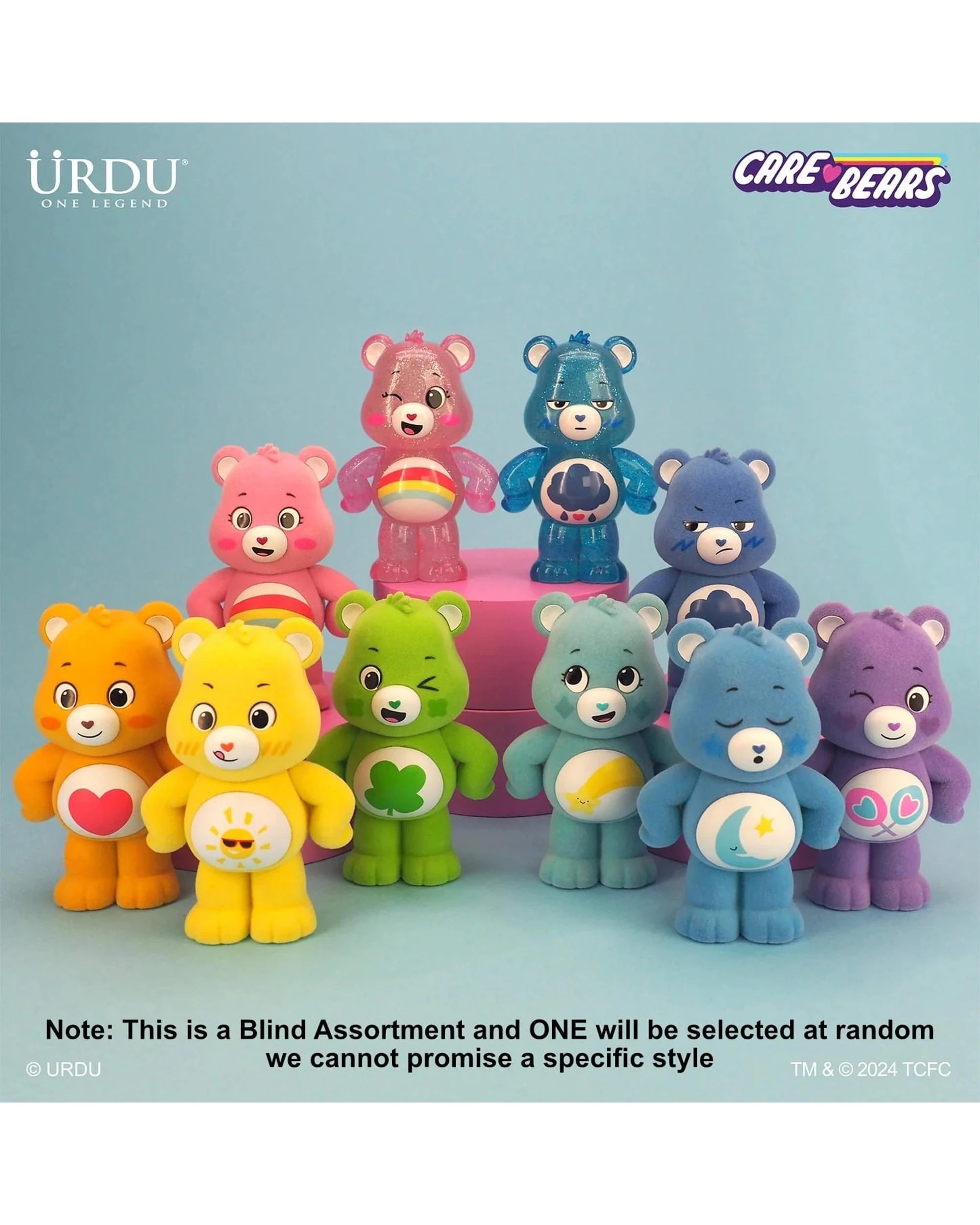 2 URDU x Care Bears Unlock the Magic Series 1 3 inch Standing Figure Blind Box, 2 of 10