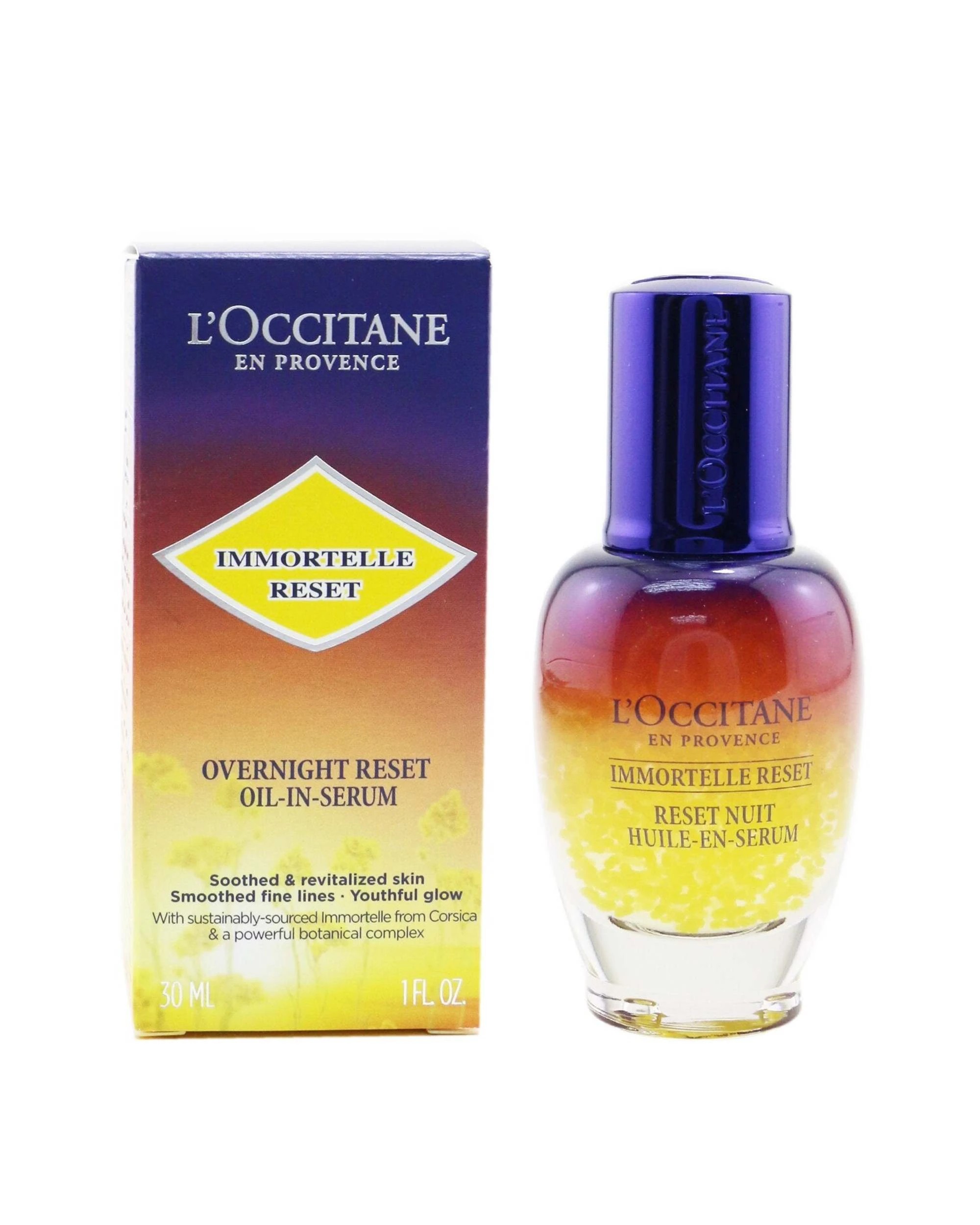 2 L'Occitane Immortelle Overnight Reset Oil-In-Serum  30ml/1oz, 2 of 4