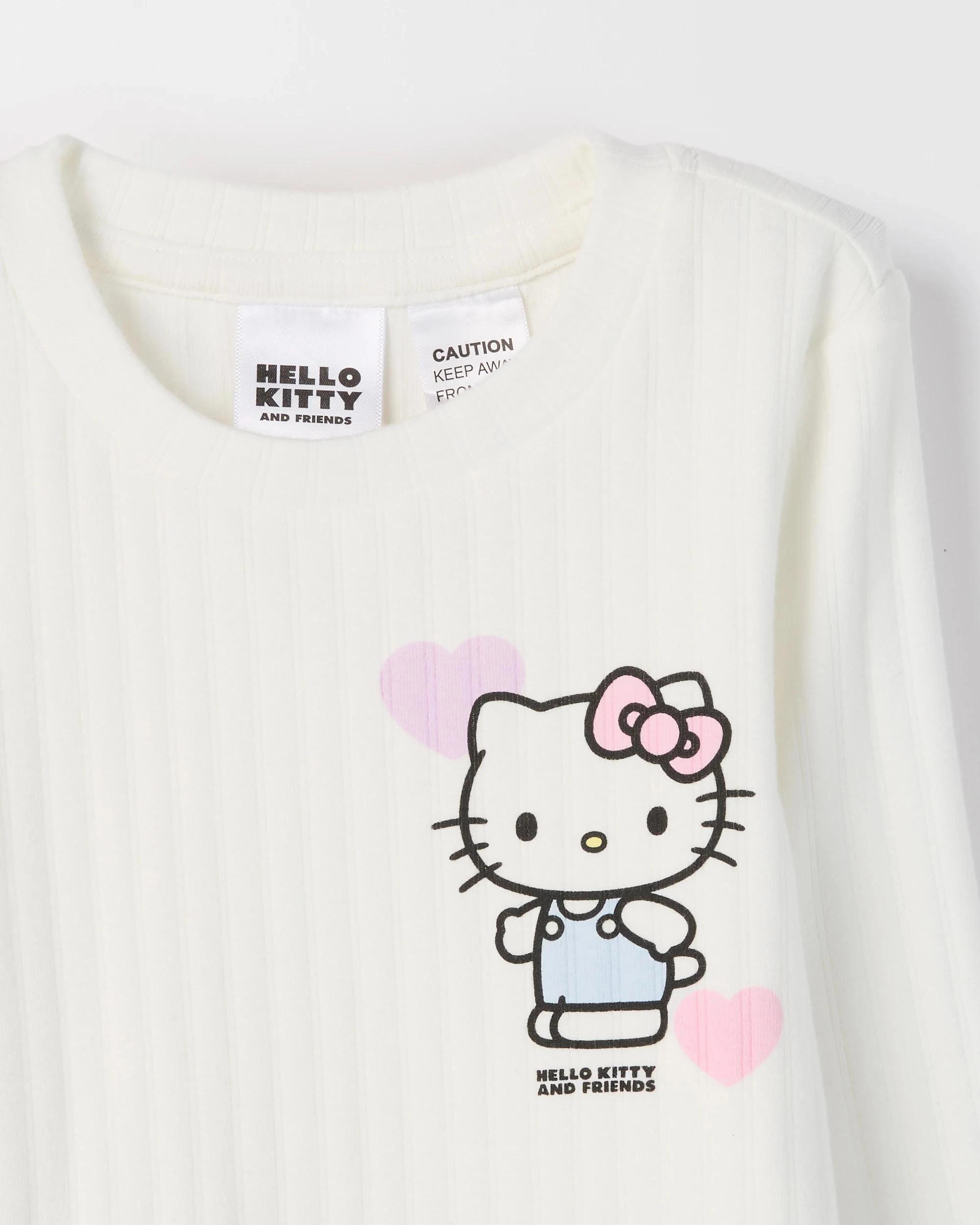 2 Target Kids Hello Kitty Australian Cotton Younger Girls Knit Pyjama Set HELLO KITTY, 2 of 3