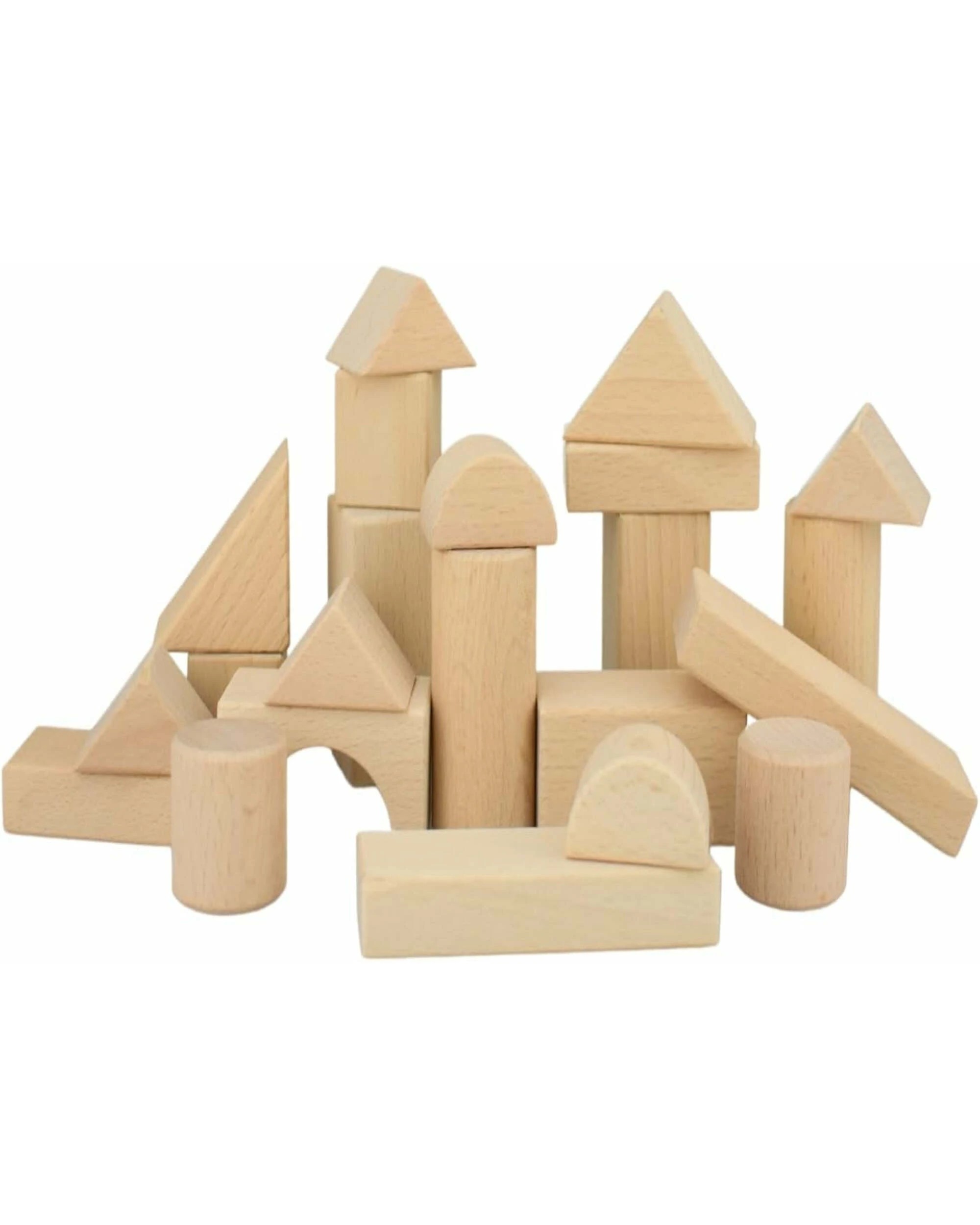 3 Kaper Kidz Natural Wooden Blocks- 22PCS, 3 of 5