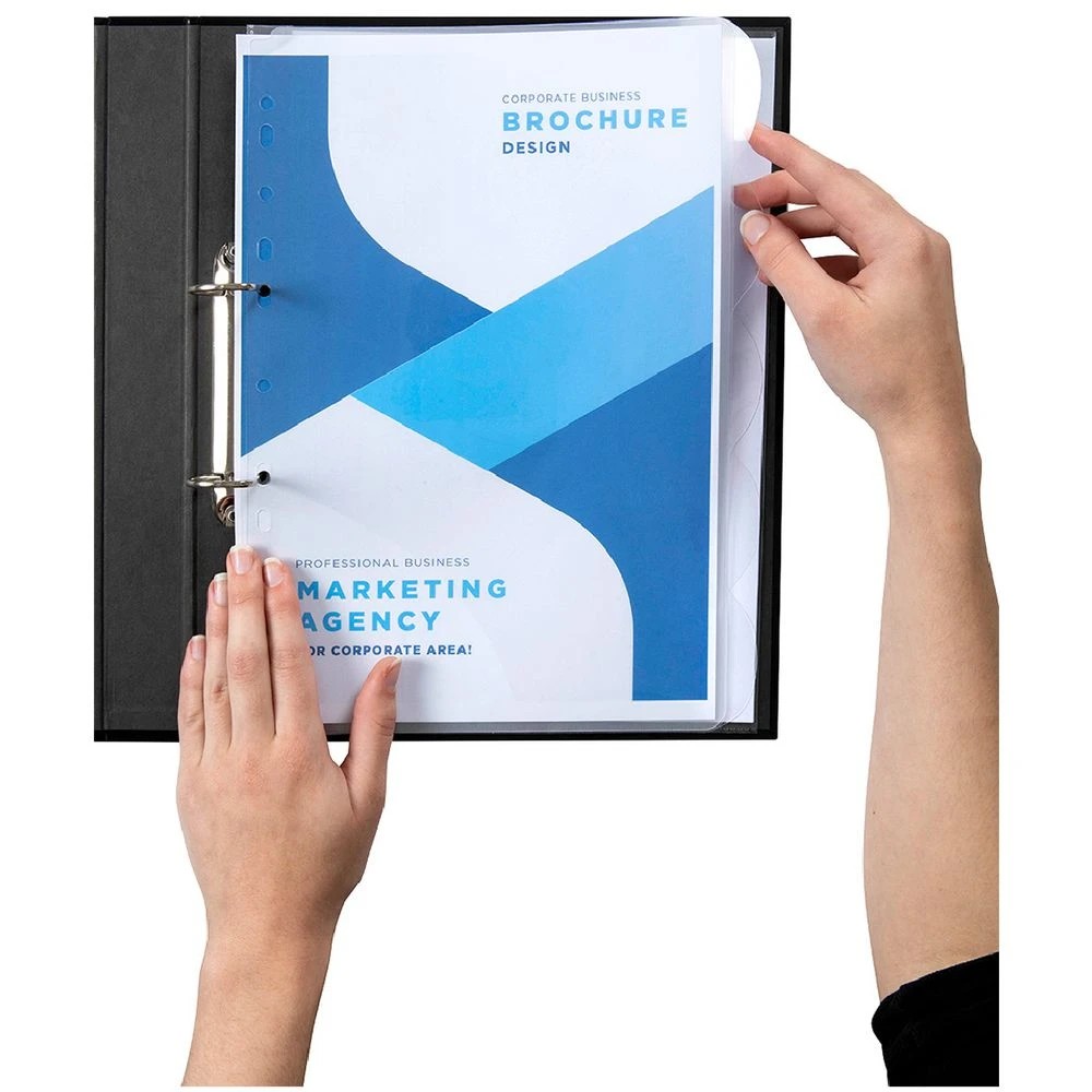 3 Marbig A4 Transparent Divider with 5 Tab View Tab, 3 of 3