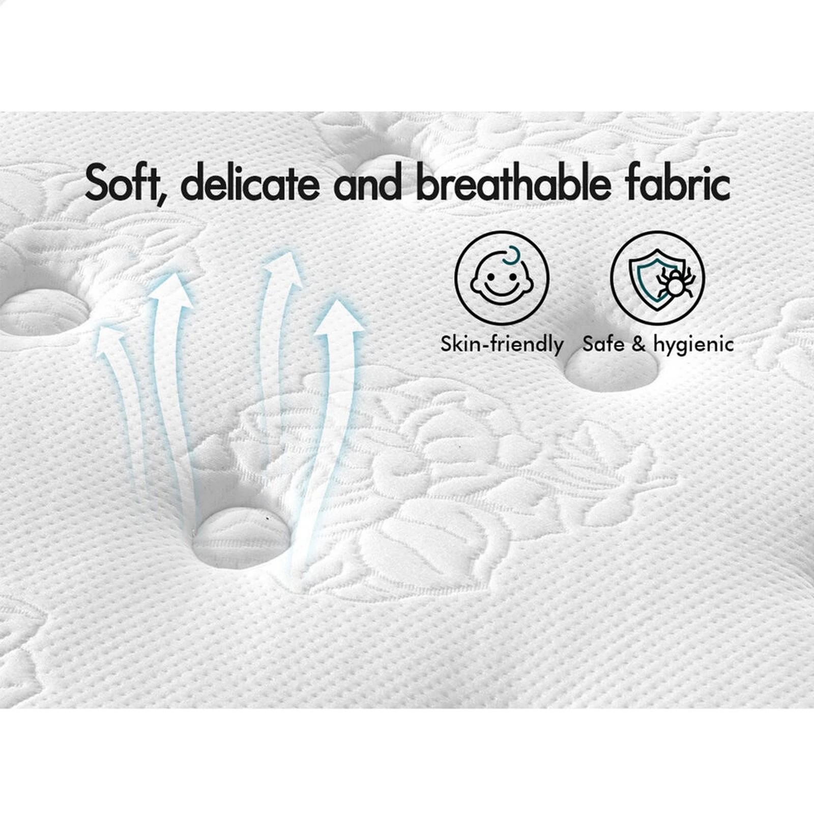 6 Alfordson Mattress 23CM Euro Top Spring Foam Bedding Medium Firm - Single Bed, 6 of 10