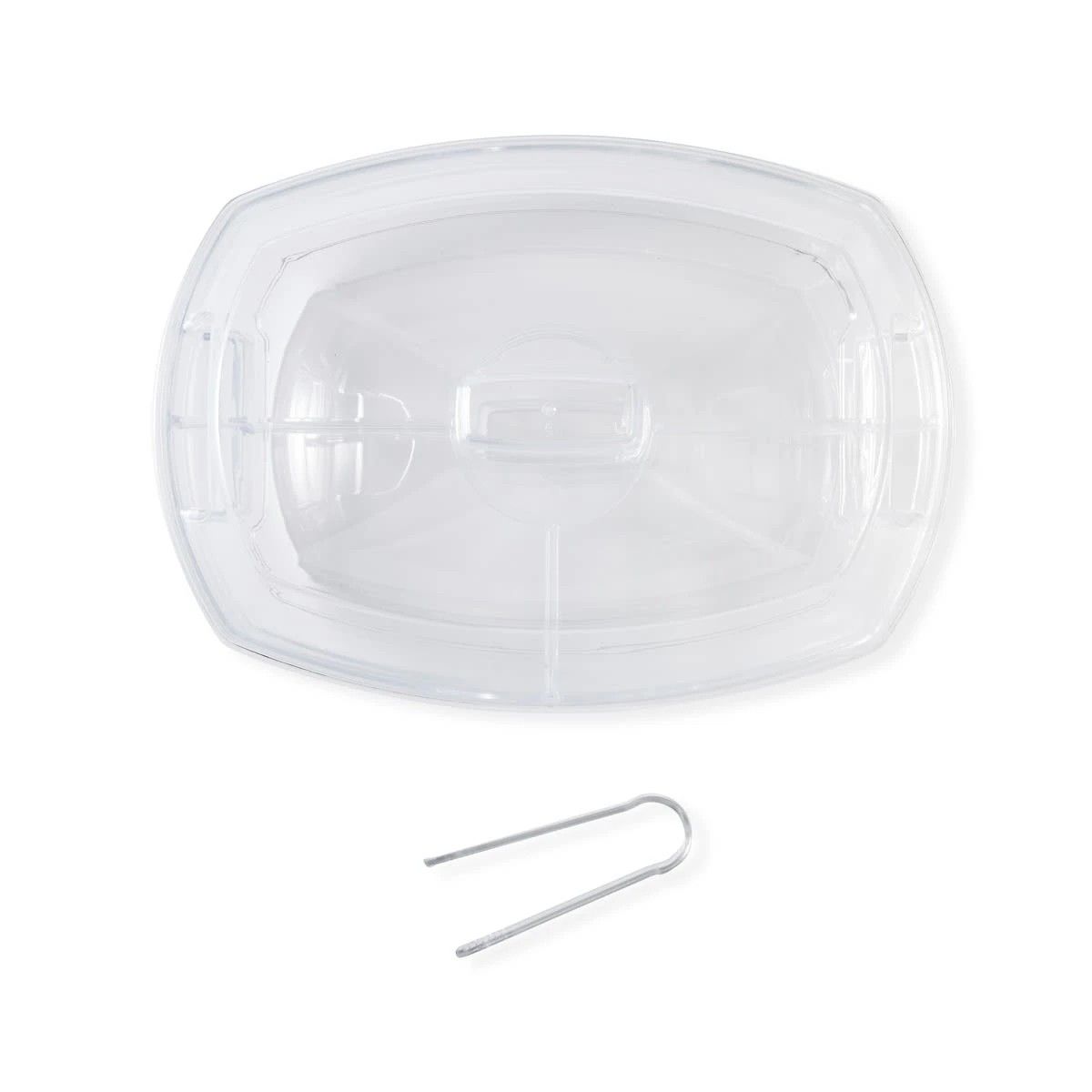 8 Rectangle Food Platter with Ice Tray, 8 of 10