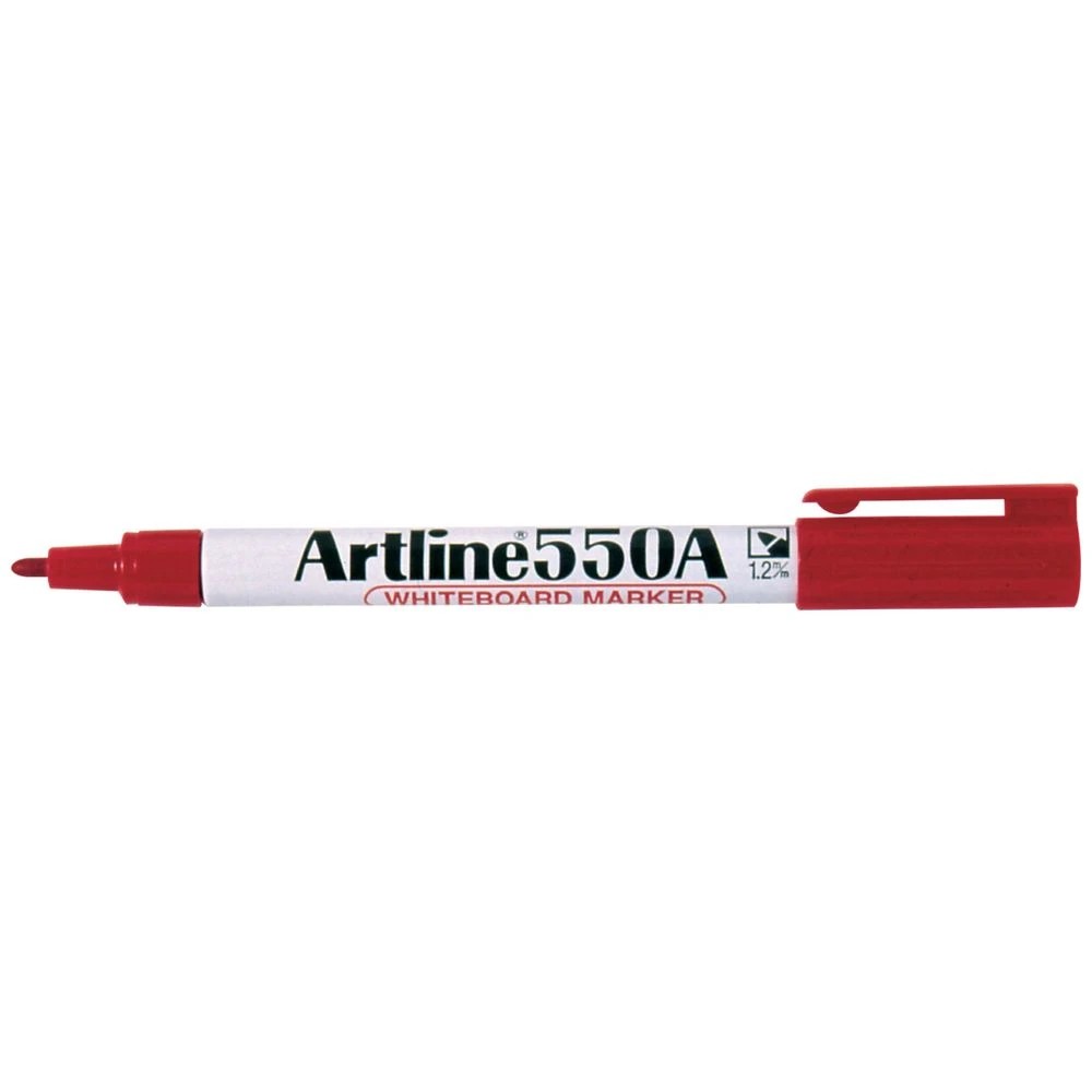 1 Artline 550A Whiteboard Marker Bullet Red, 1 of 2