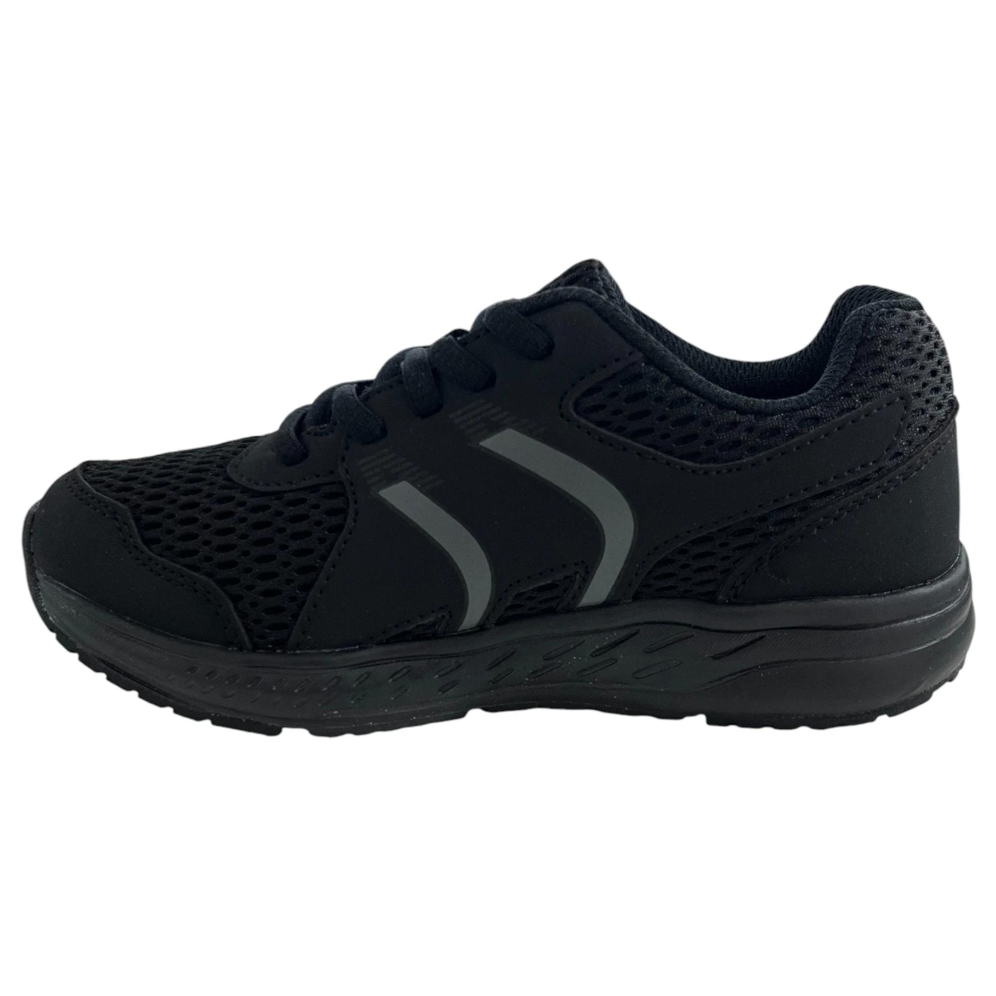 5 Grosby Kids Onyx Runners Black Sneakers Shoes BLACK, 5 of 5