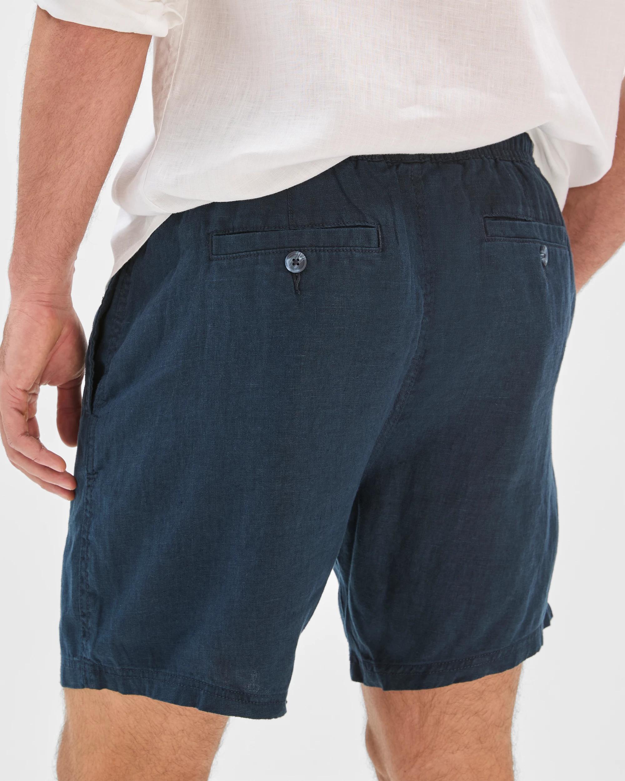 7 Target Man European Linen Shorts NAVY, 7 of 8