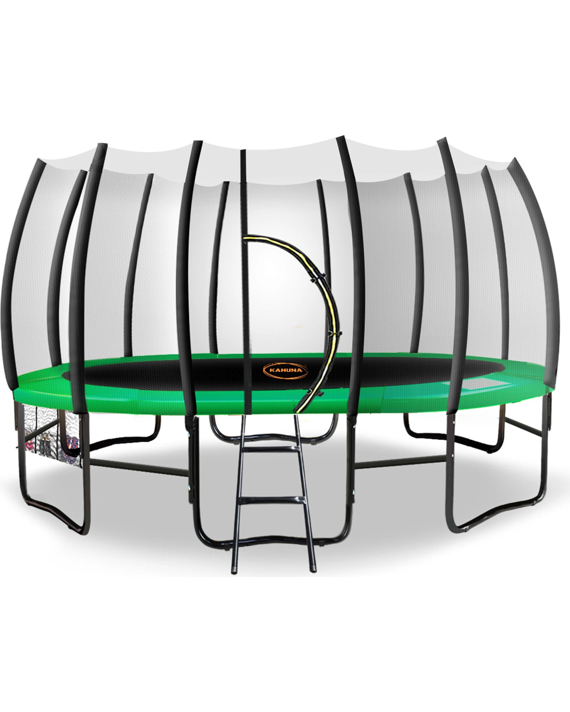 1 Kahuna Twister 14ft Springless Trampoline - Green, 1 of 10