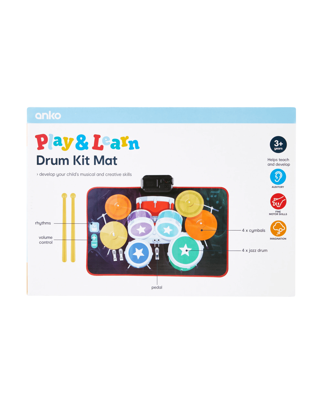 8 Drum Kit Mat, 8 of 8