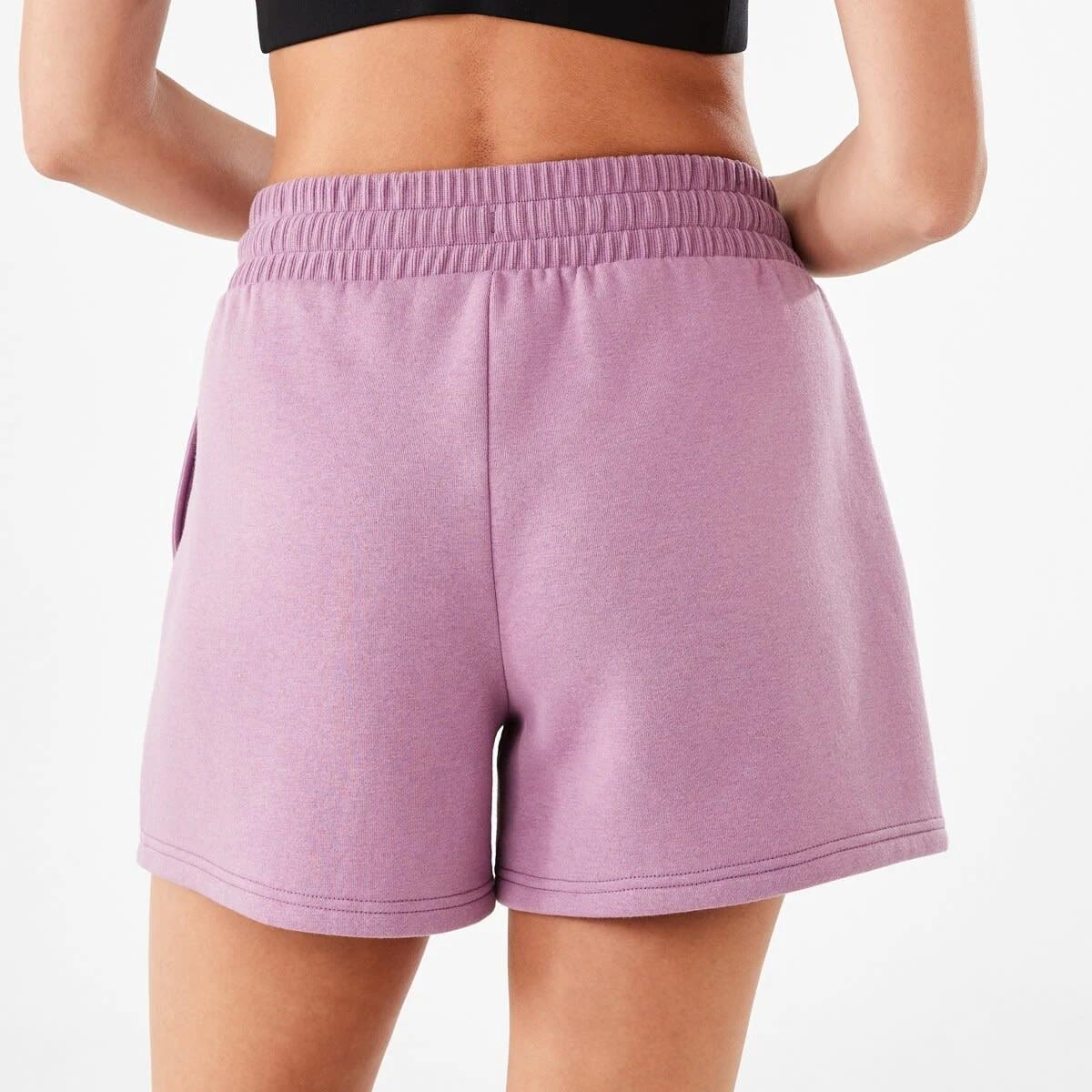 3 Active Womens Fleece Shorts Pur Demure, 3 of 6