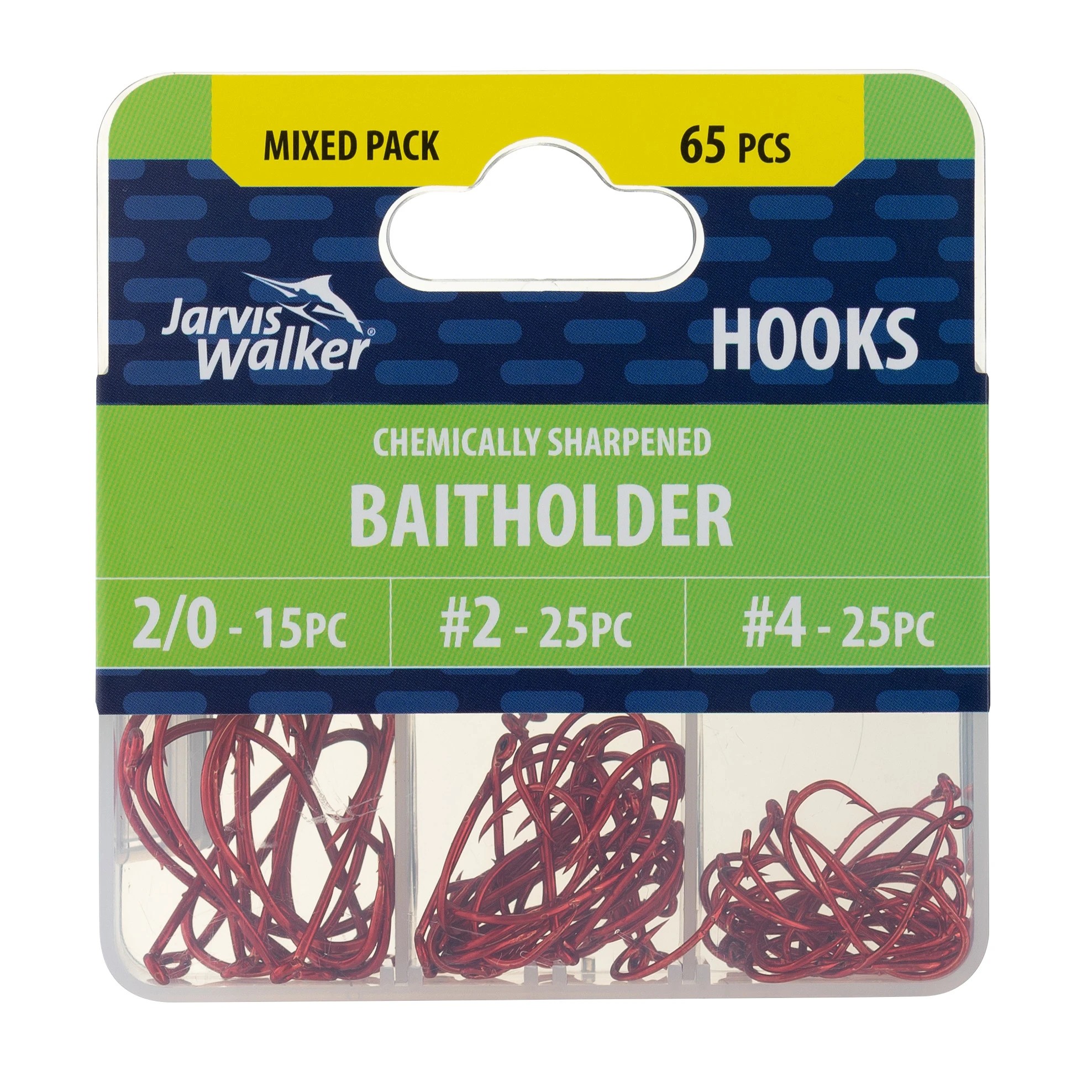 2 65 Piece Jarvis Walker Mixed Baitholder Hooks, 2 of 2
