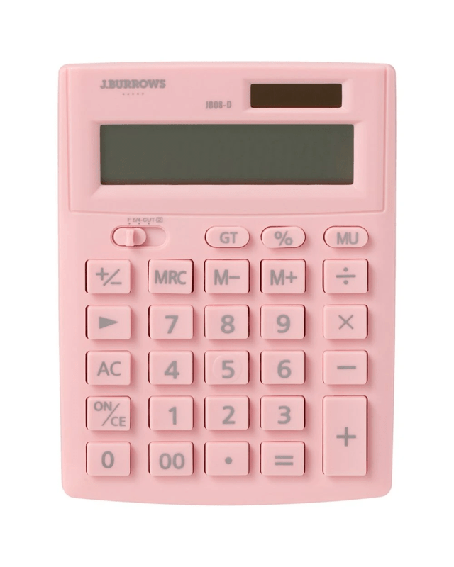 J.Burrows 12 Digit Desktop Calculator 