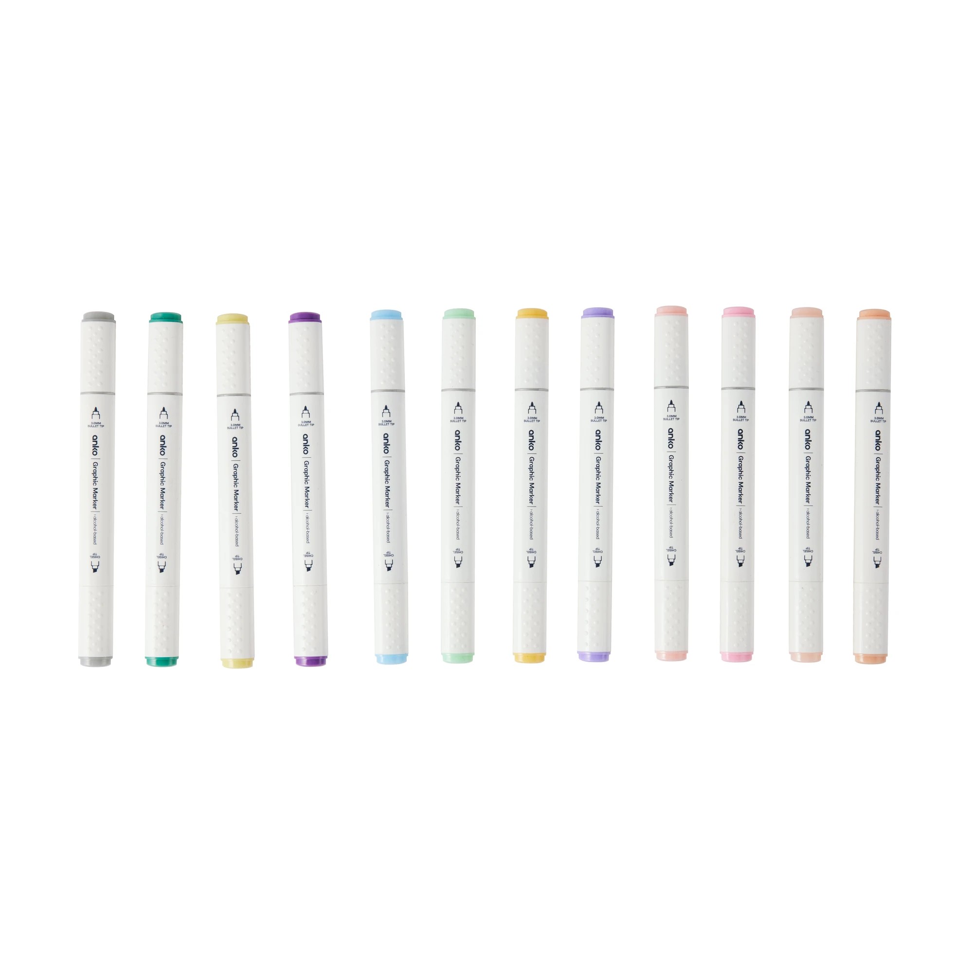 3 12 Pack Dual Tip Graphic Markers - Pastel, 3 of 8