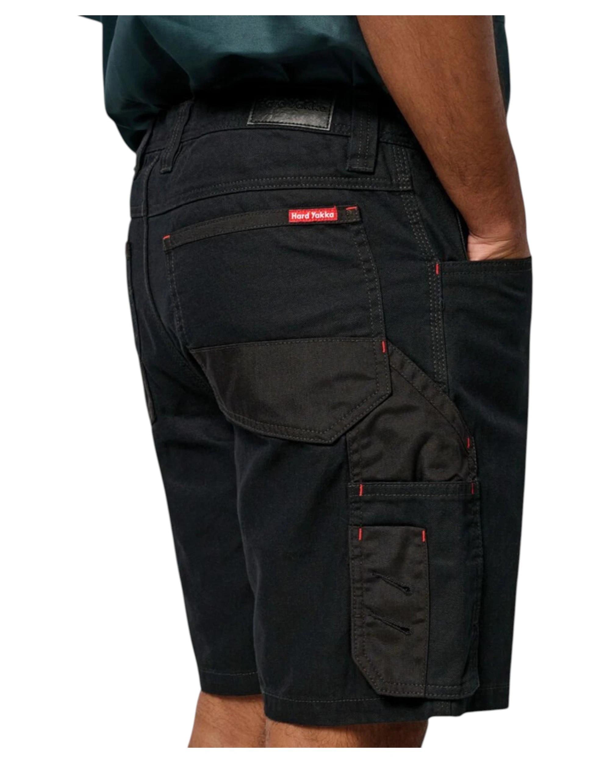 5 Hard Yakka 2 Pack Mens Legends Cargo Short BLACK, 5 of 6