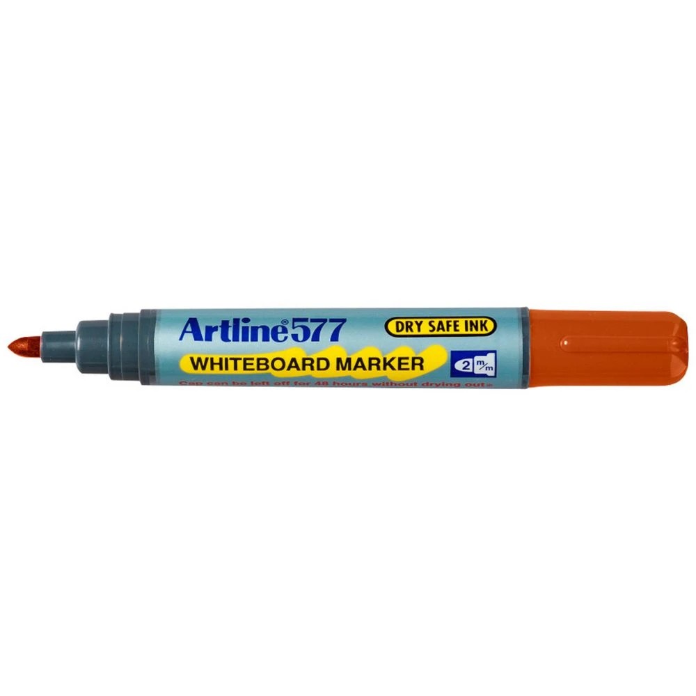 1 Artline 579 Whiteboard Marker Chisel Brown, 1 of 2