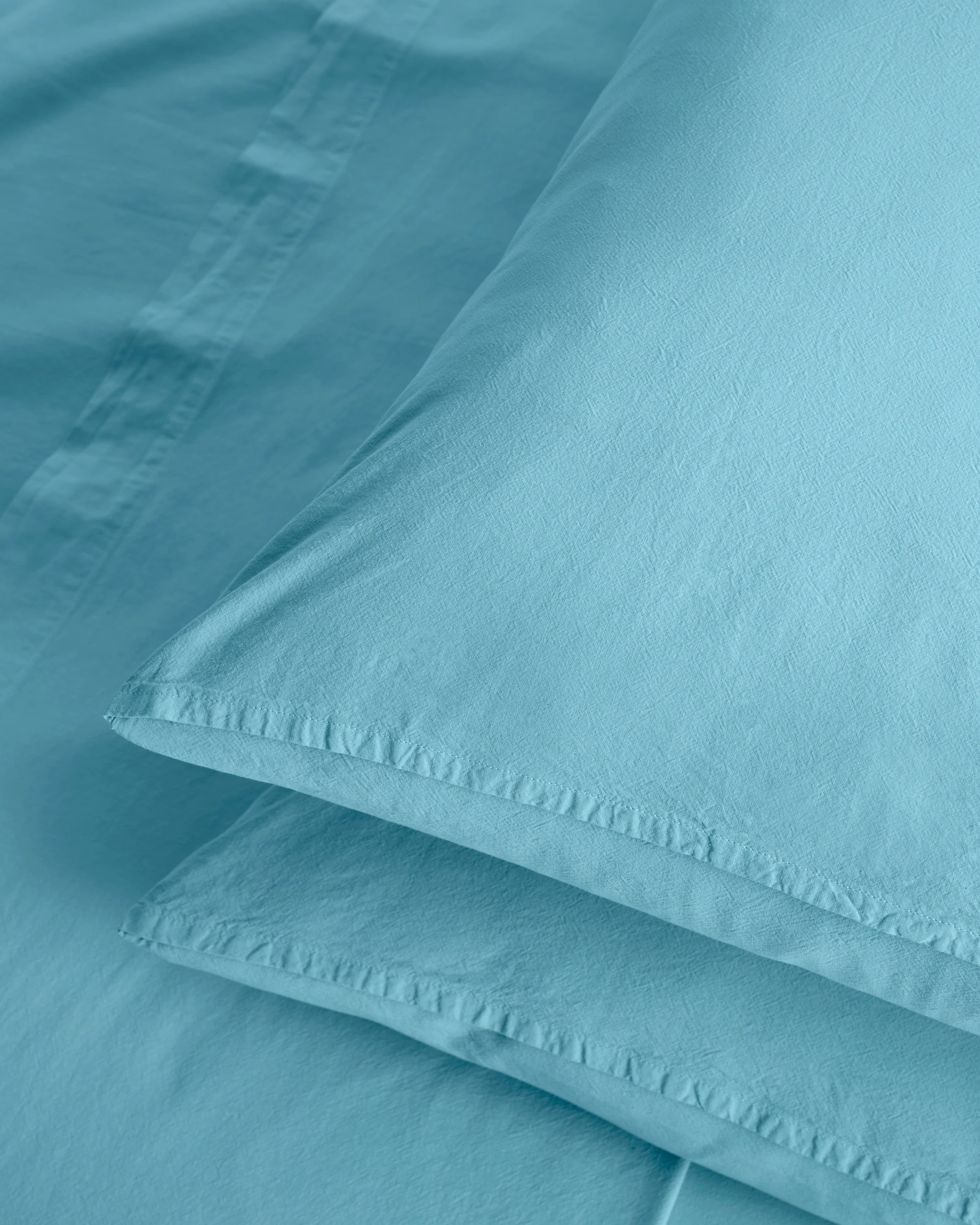 2 Arlo Stonewash 2 Pack Cotton Standard Pillowcase - Adriatic Blue - One Size - Blue, 2 of 3