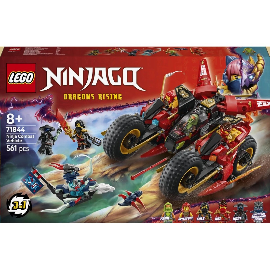 1 LEGO NINJAGO Ninja Combat Vehicle 71844, 1 of 8
