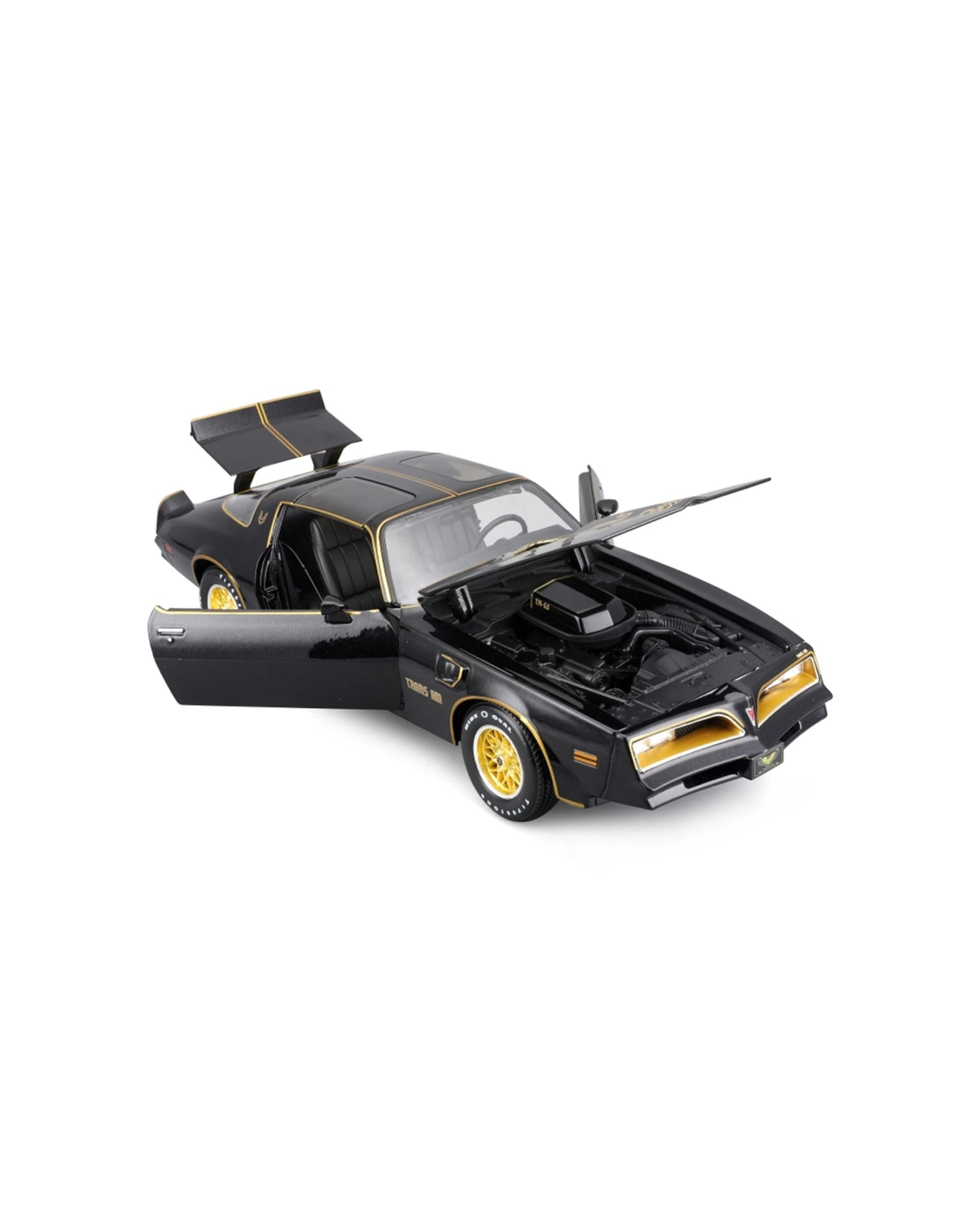 7 Maisto 1978 Pontiac Firebird Trans Am Diecast Model Car Replica Toy - Black, 7 of 8