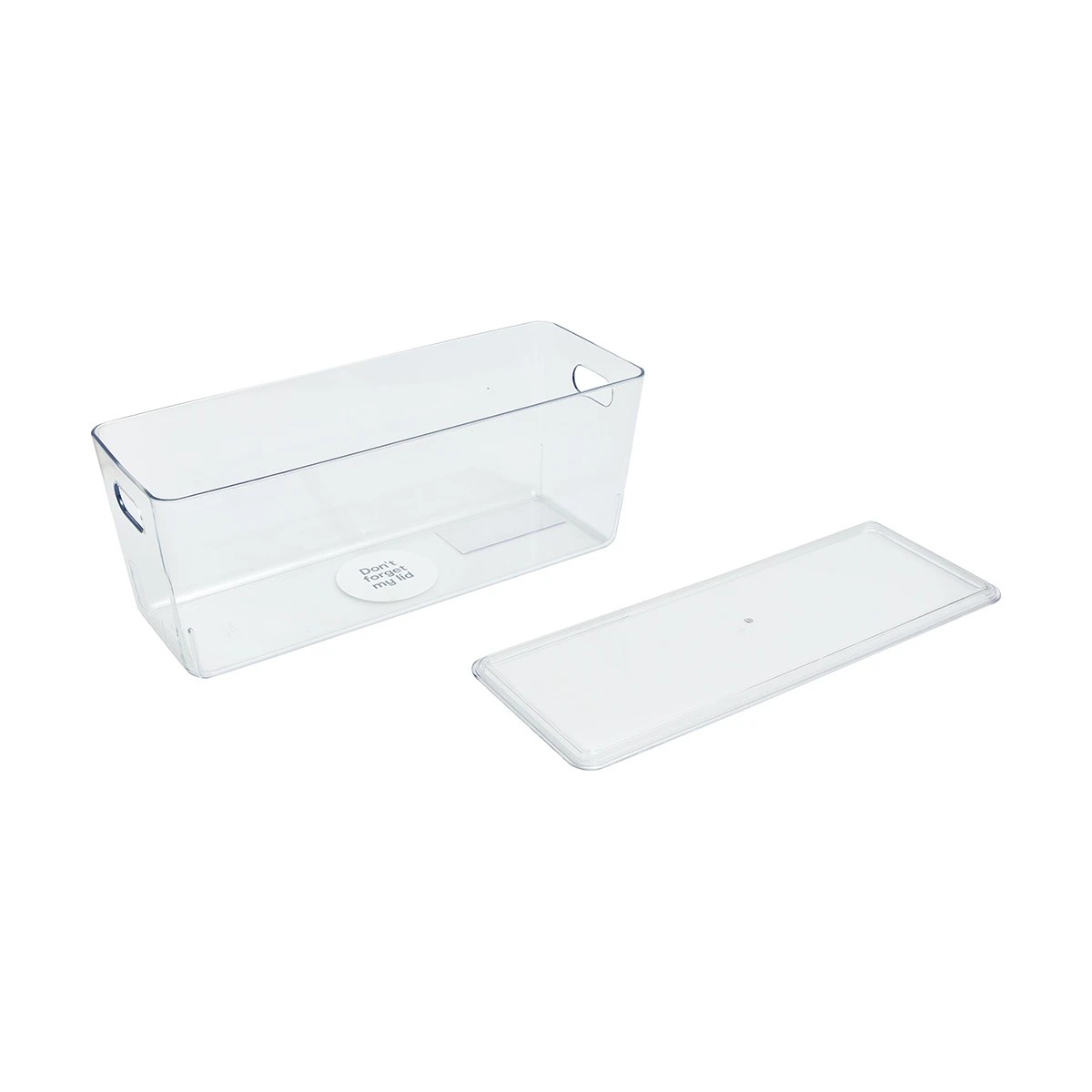 3 5L Smooth and Shiny Plastic Tub - Clear, 3 of 4