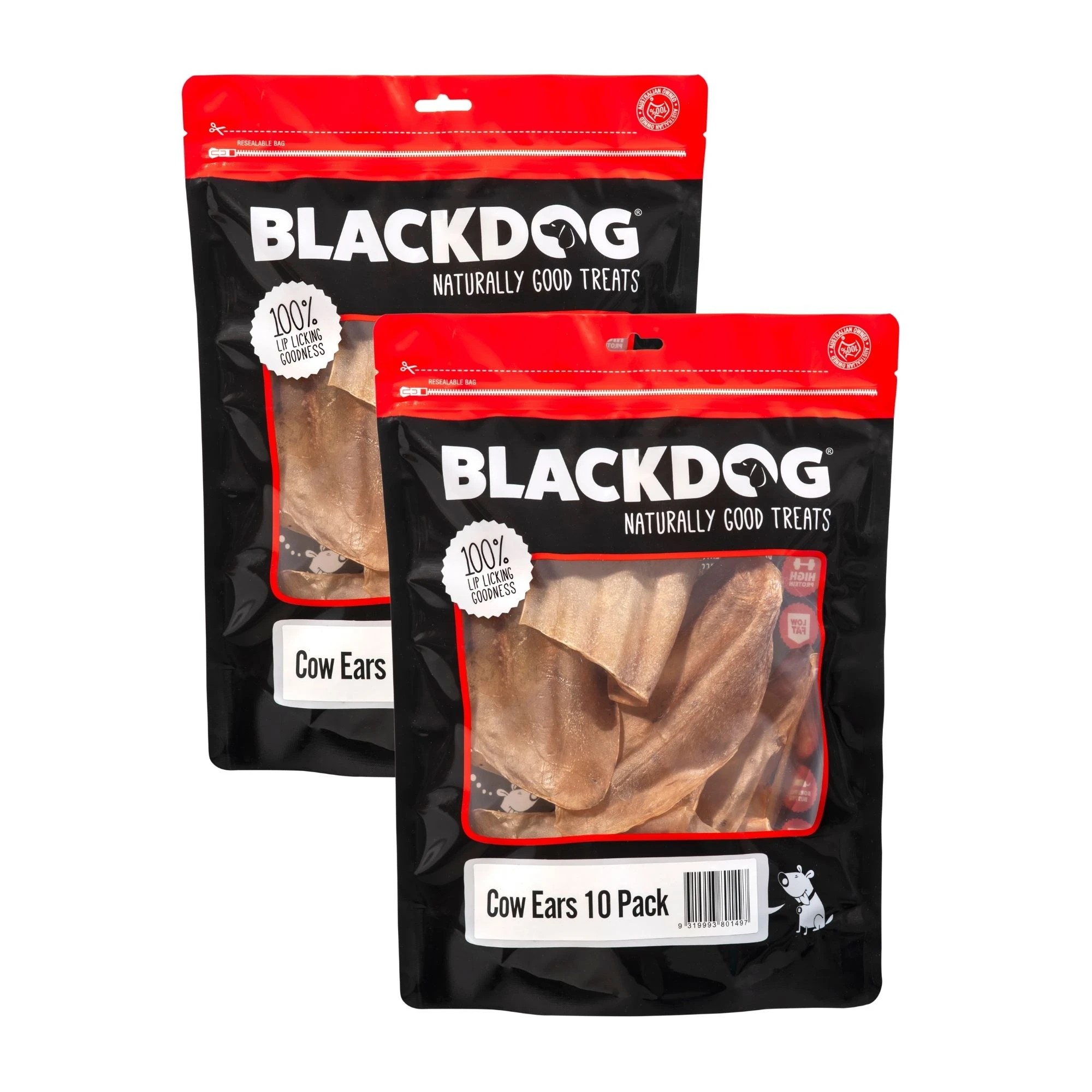 1 Blackdog Cow Ears 10 Pack x 2pk, 1 of 1