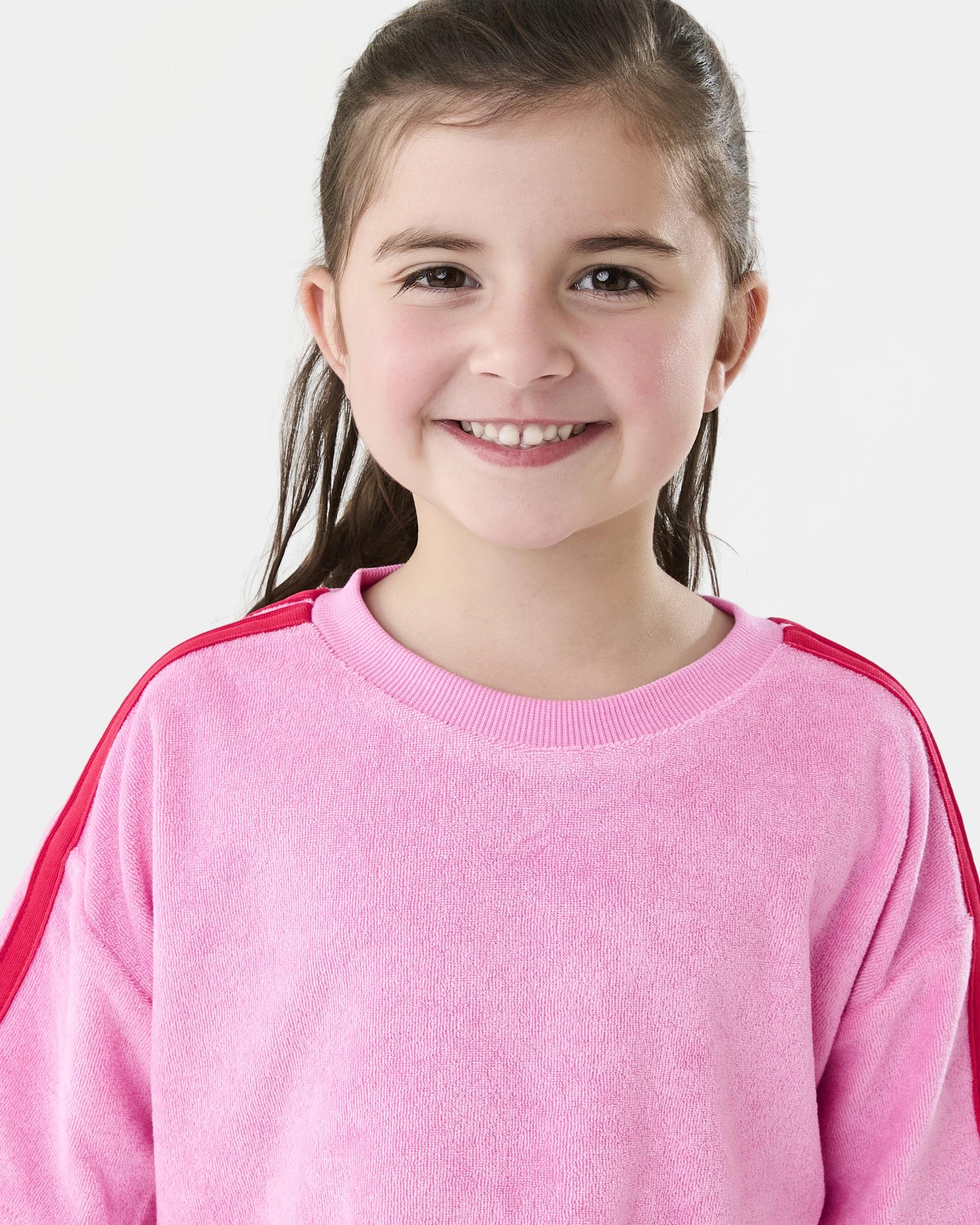 3 Short Sleeve Textured T-shirt Rose Pnk, 3 of 7